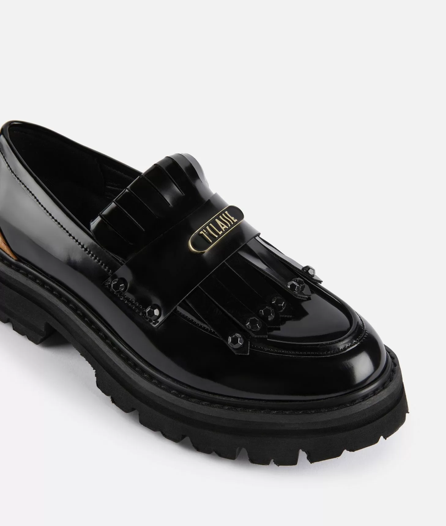 Alviero Martini 1a Classe Mocassini In Eco Pelle Spazzolata Con Placchetta 1ᴬ Classe Neri