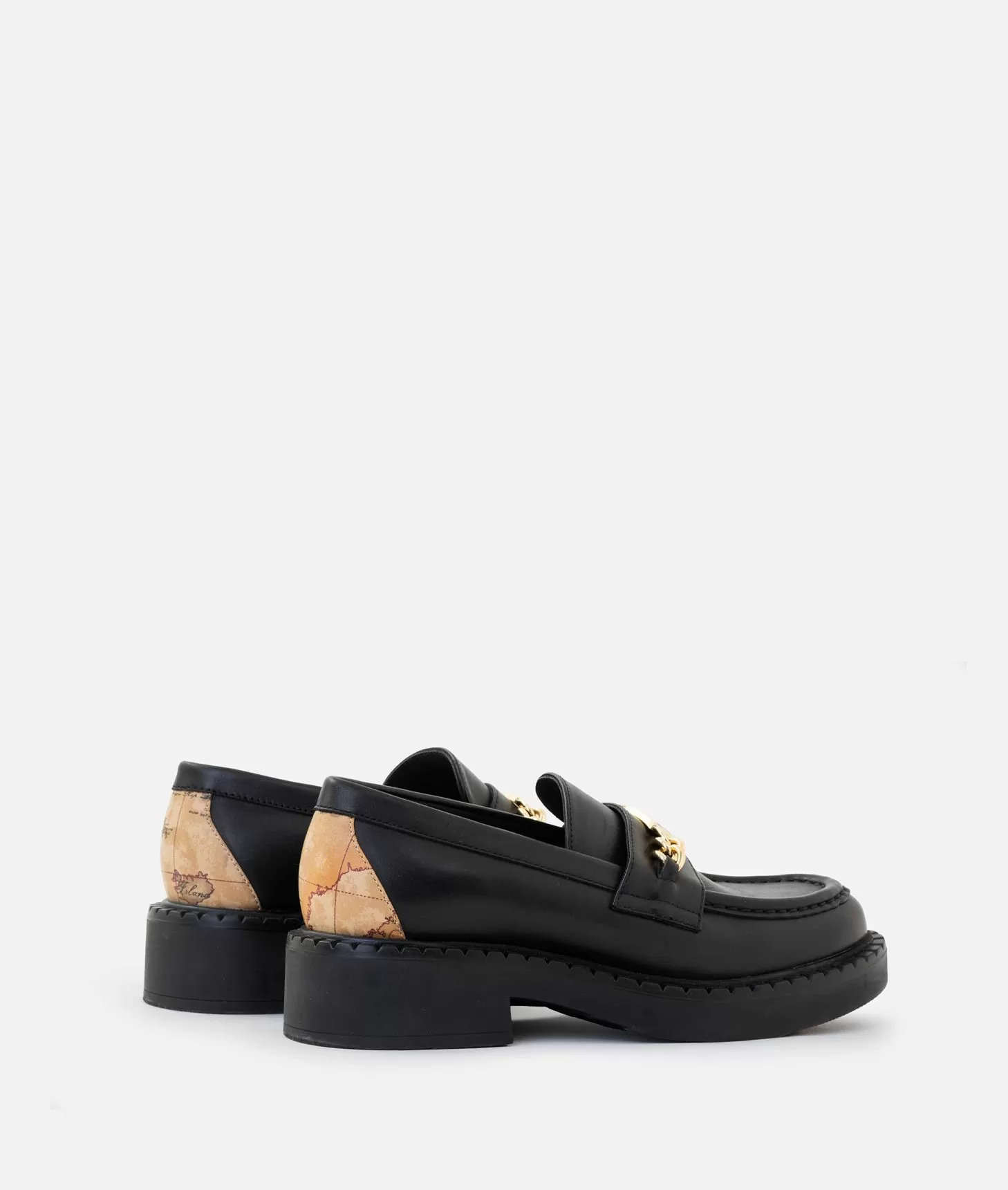 Alviero Martini 1a Classe Mocassini In Pelle Liscia Con Morsetto 1ᴬ Classe Neri