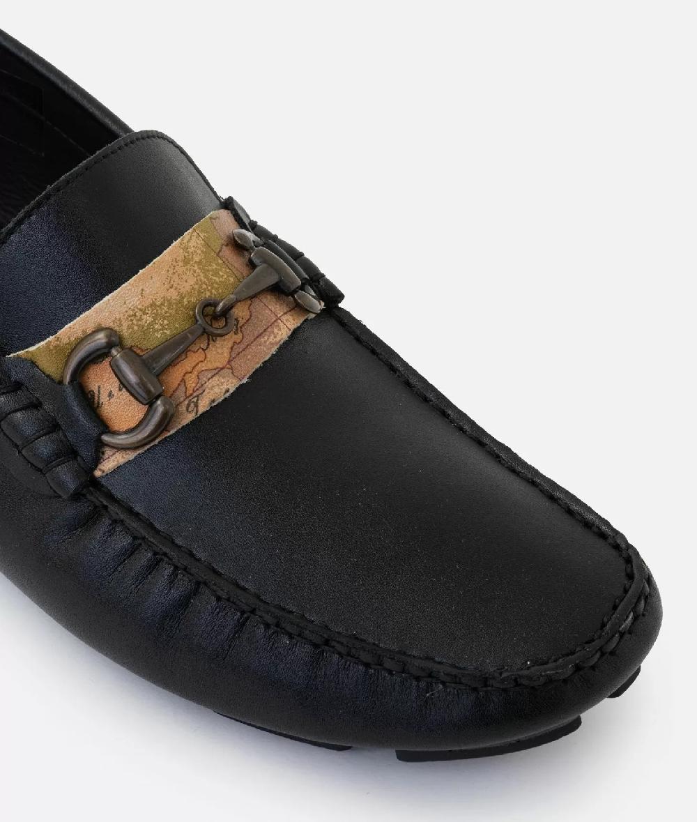 Alviero Martini 1a Classe Mocassini Tubolari In Pelle Liscia Neri