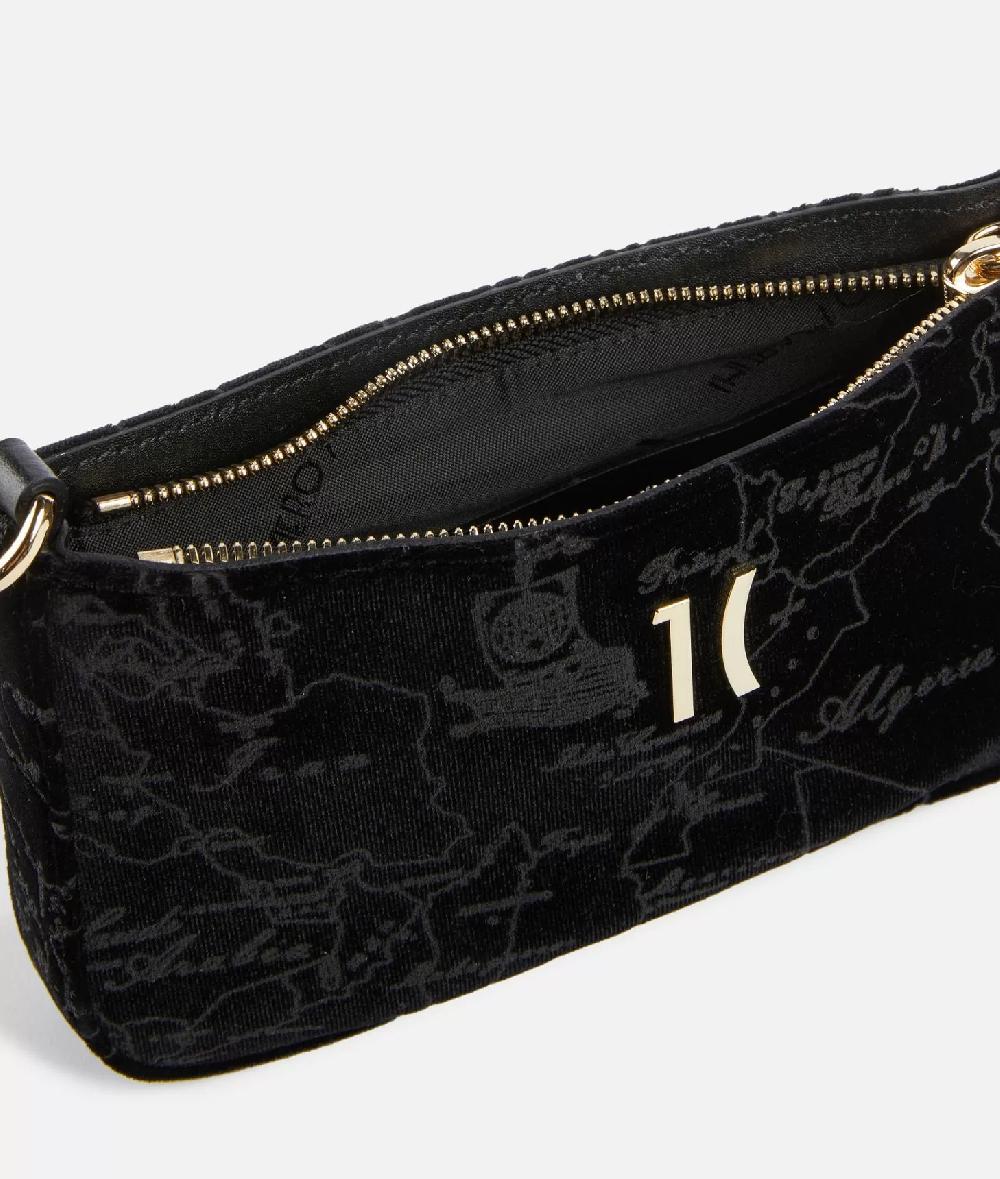 Alviero Martini 1a Classe Moments Bag Pochette Con Tracolla E Catena Nero