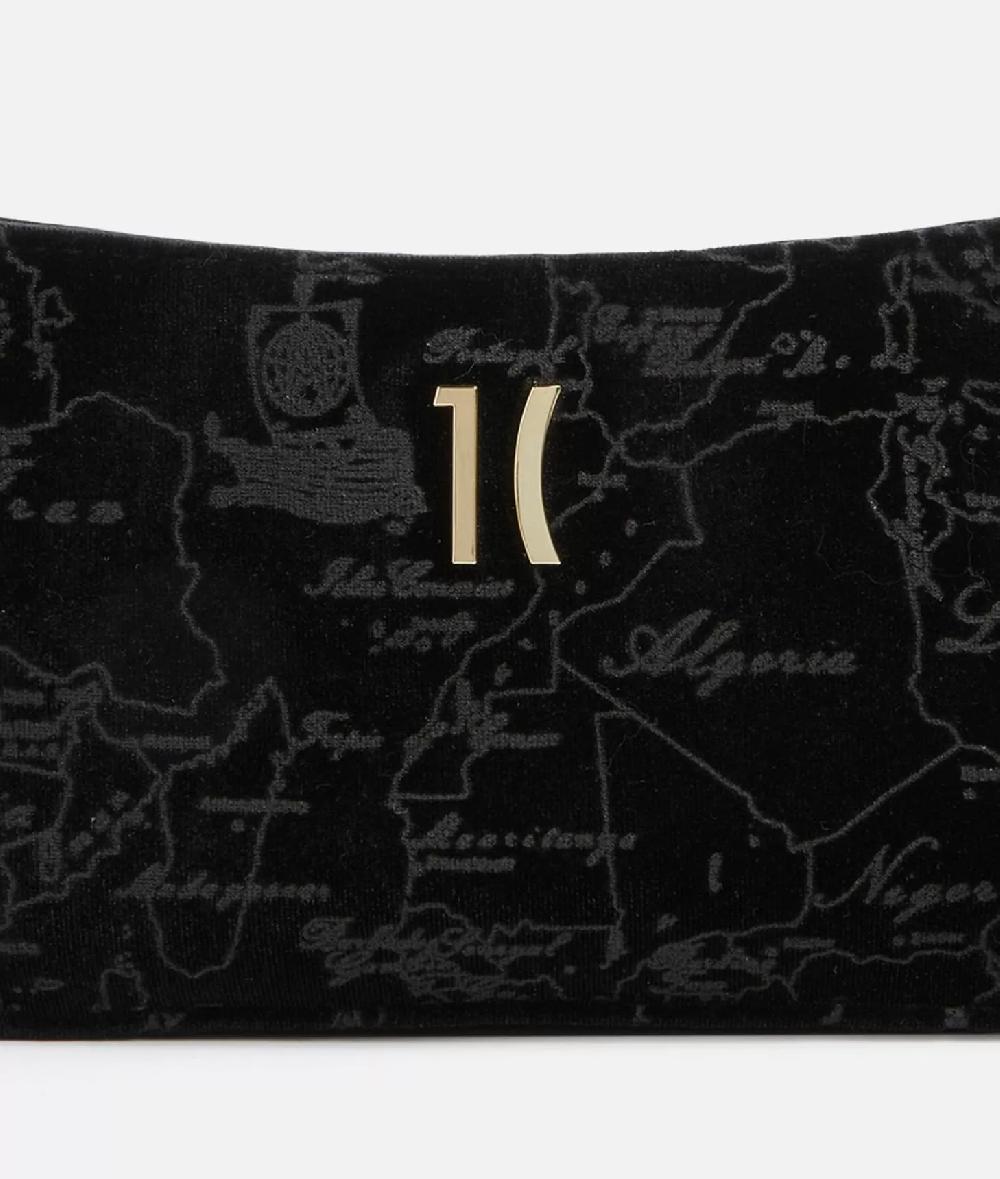 Alviero Martini 1a Classe Moments Bag Pochette Con Tracolla E Catena Nero