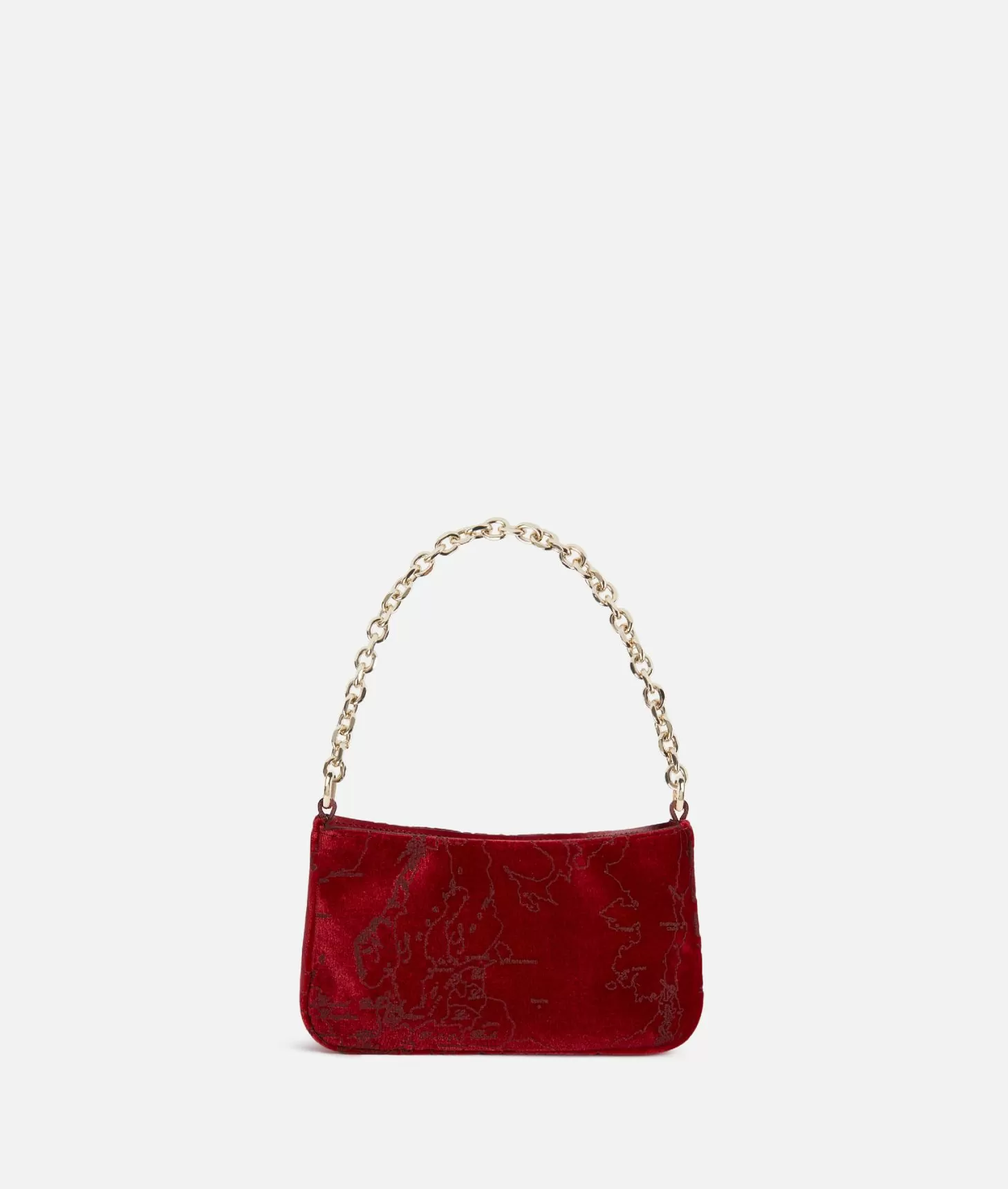 Alviero Martini 1a Classe Moments Bag Pochette Con Tracolla E Catena Rosso