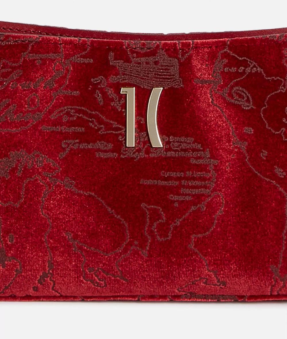 Alviero Martini 1a Classe Moments Bag Pochette Con Tracolla E Catena Rosso