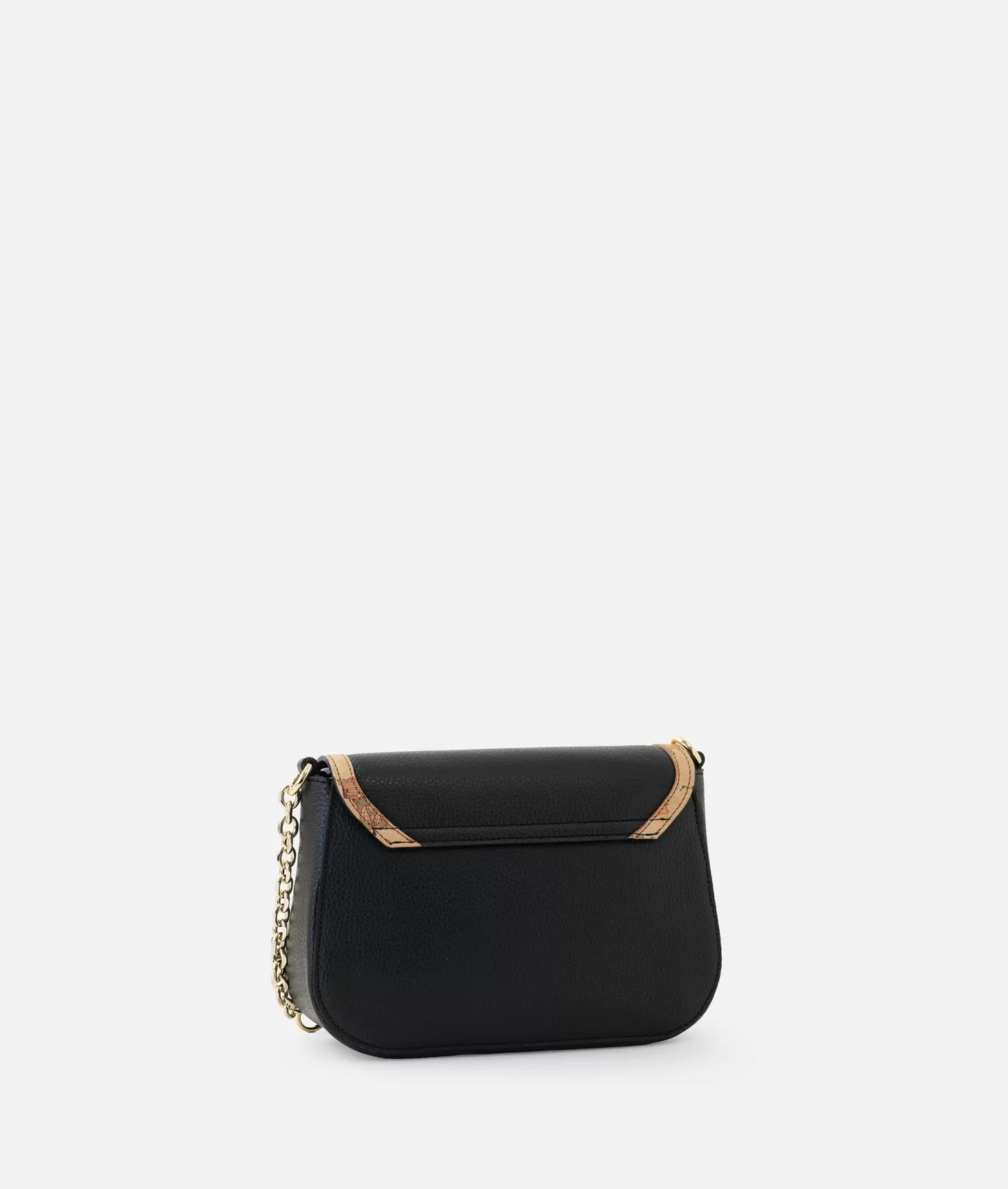 Alviero Martini 1a Classe Moments Bag Tracolla Con Patta E Catena In Pelle Granata Nera