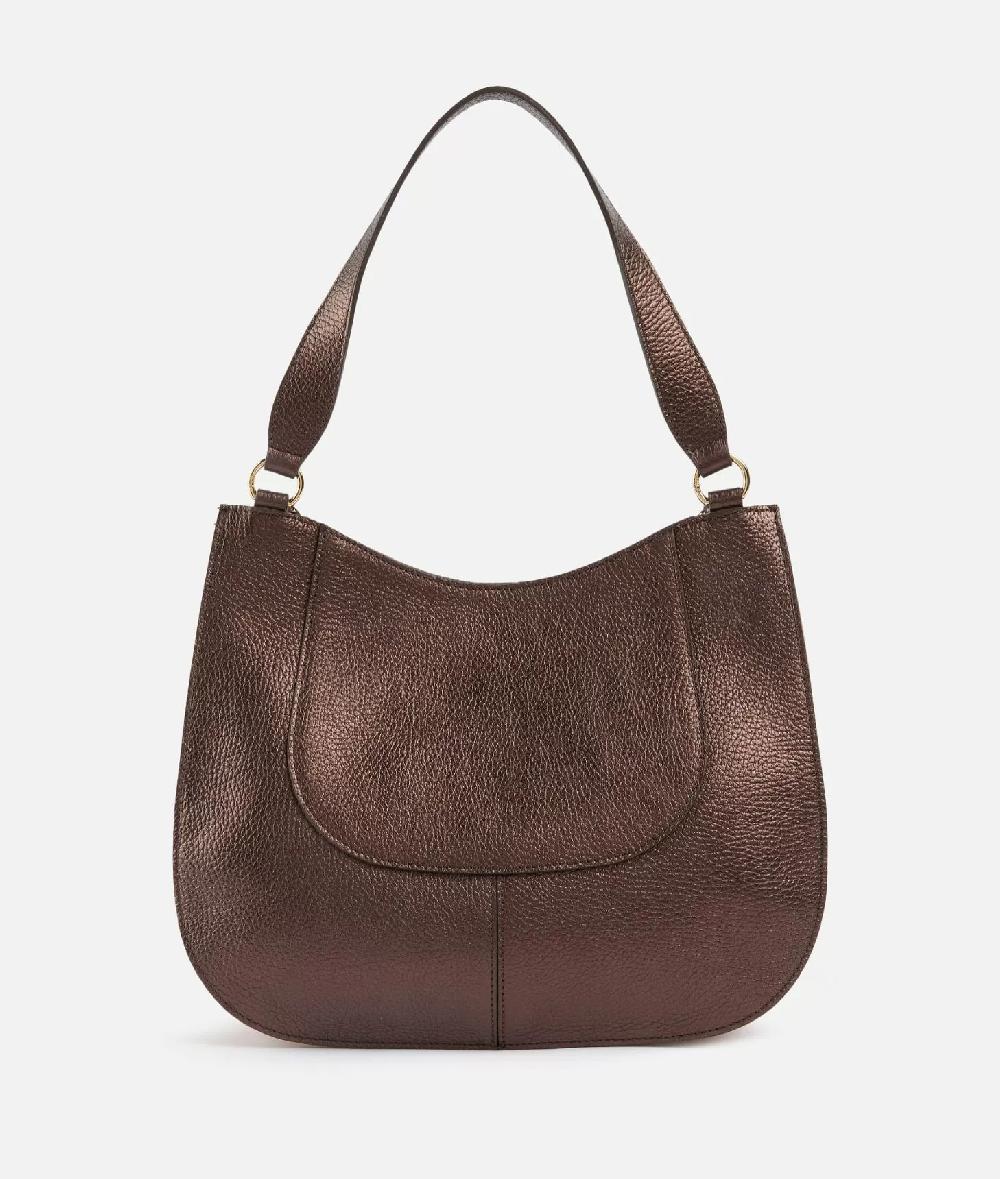 Alviero Martini 1a Classe New Moon Leather Borsa Sottospalla Brunito