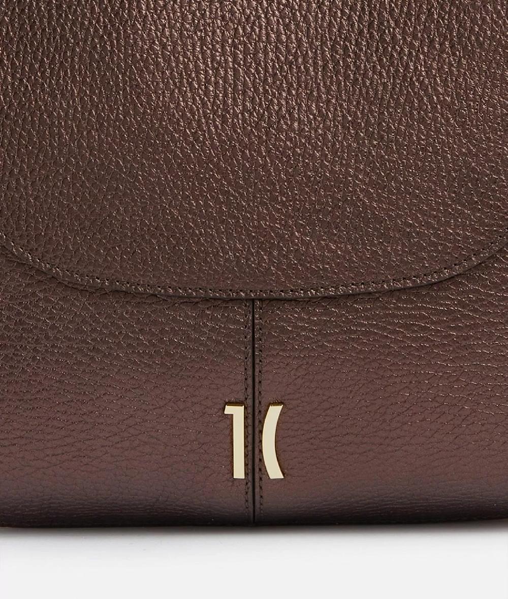 Alviero Martini 1a Classe New Moon Leather Borsa Sottospalla Brunito