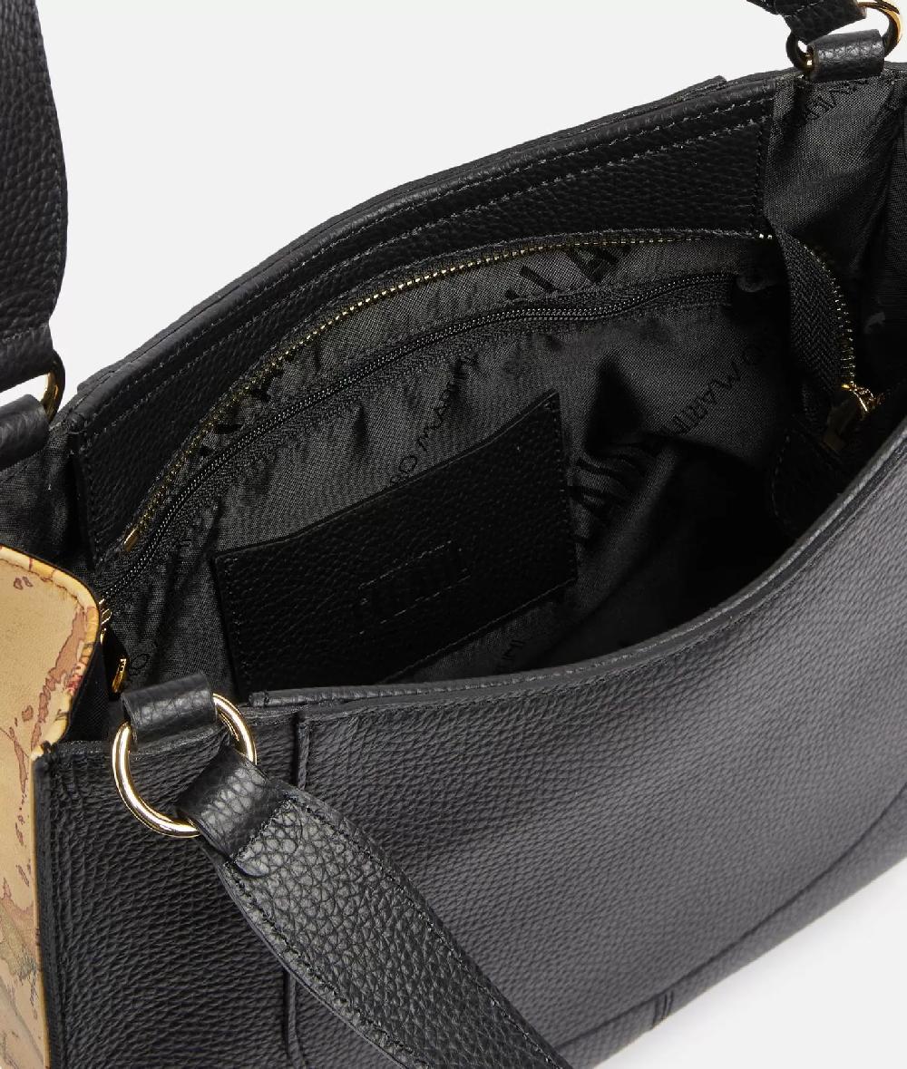 Alviero Martini 1a Classe New Moon Leather Borsa Sottospalla Nera
