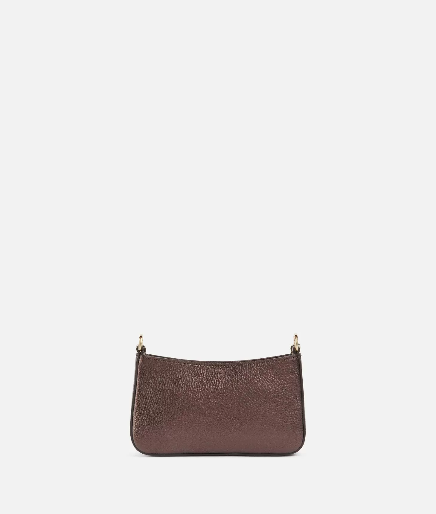 Alviero Martini 1a Classe New Moon Leather Pochette Con Tracolla E Catena Brunito