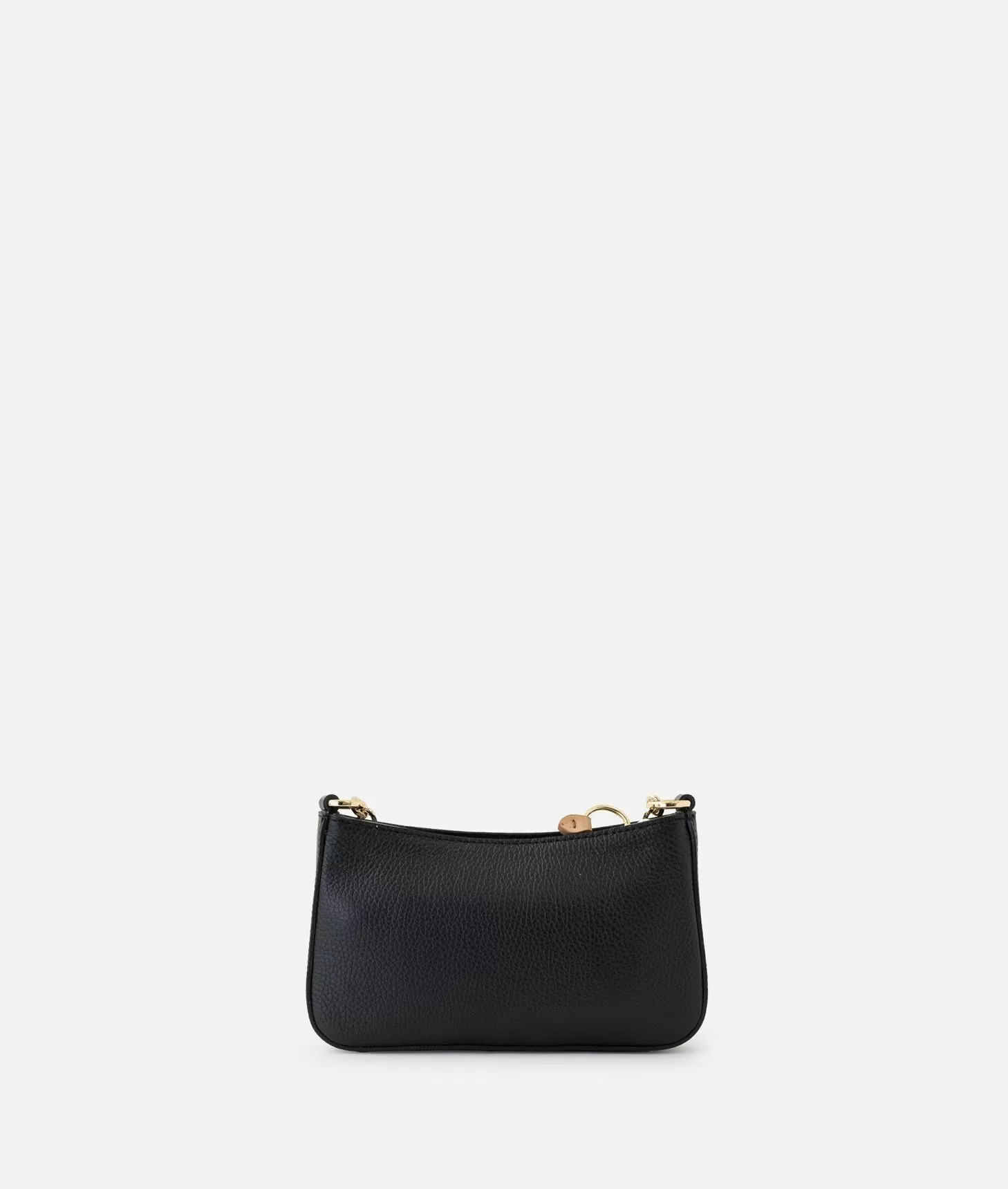 Alviero Martini 1a Classe New Moon Leather Pochette Con Tracolla E Catena Nero