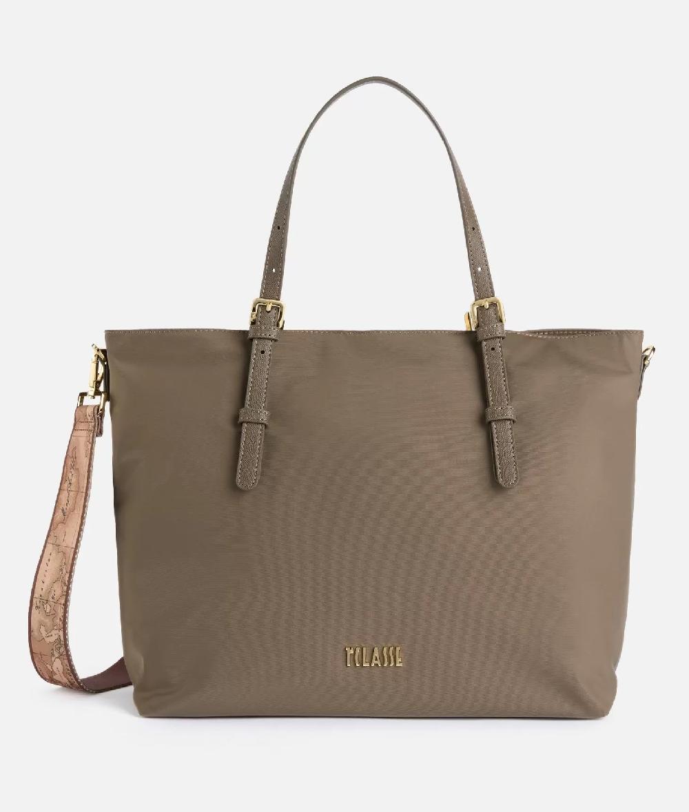 Alviero martini 1a classe Nylon Metaverse borsa shopping Taupe Scuro
