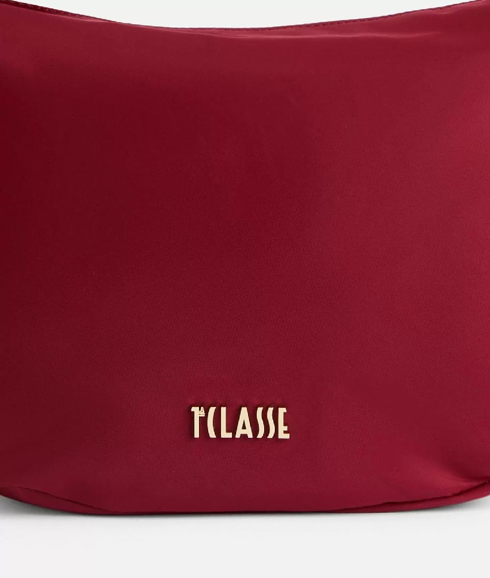 Alviero Martini 1a Classe Nylon Metaverse Tracolla A Mezzaluna Grande Lampone