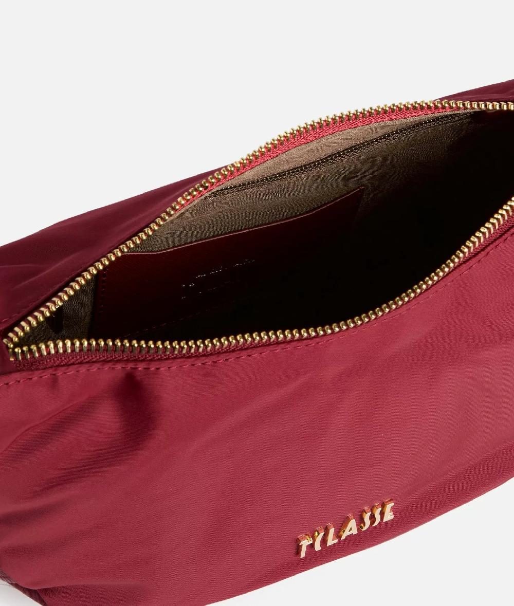 Alviero Martini 1a Classe Nylon Metaverse Tracolla A Mezzaluna Piccola Lampone