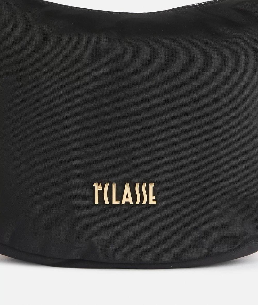 Alviero Martini 1a Classe Nylon Metaverse Tracolla A Mezzaluna Piccola Nera