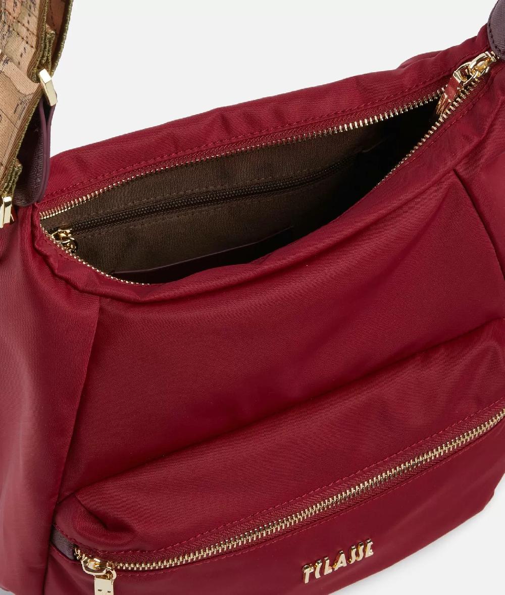 Alviero Martini 1a Classe Nylon Metaverse Tracolla Tripla Portabilità Lampone