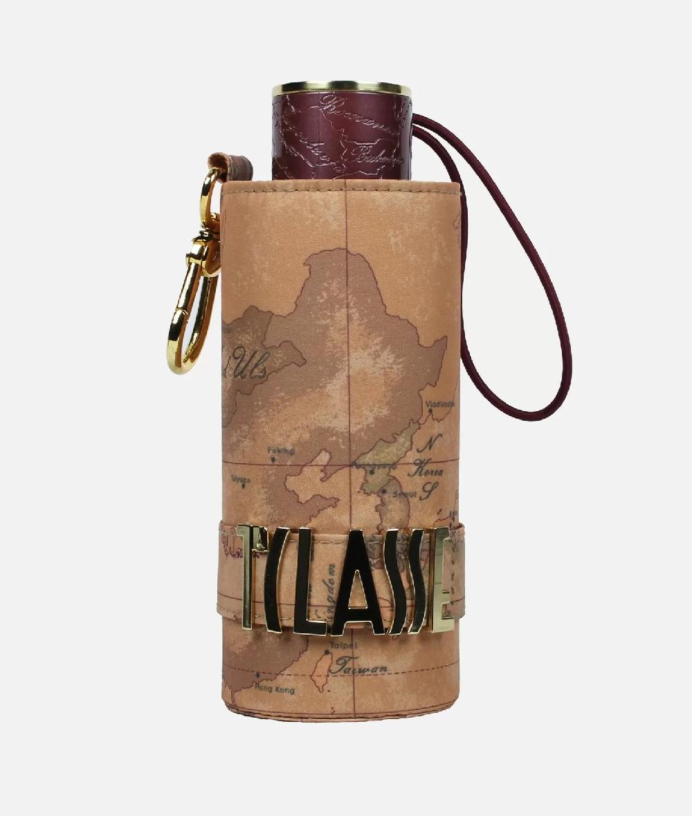 Alviero Martini 1a Classe Ombrello Geo Supermini Con Custodia Burgundy