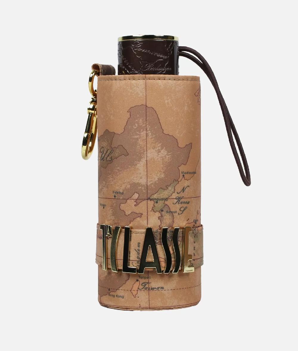 Alviero Martini 1a Classe Ombrello Geo Supermini Con Custodia Marrone