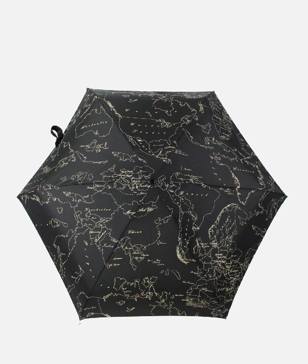 Alviero Martini 1a Classe Ombrello Geo Supermini Con Custodia Nero