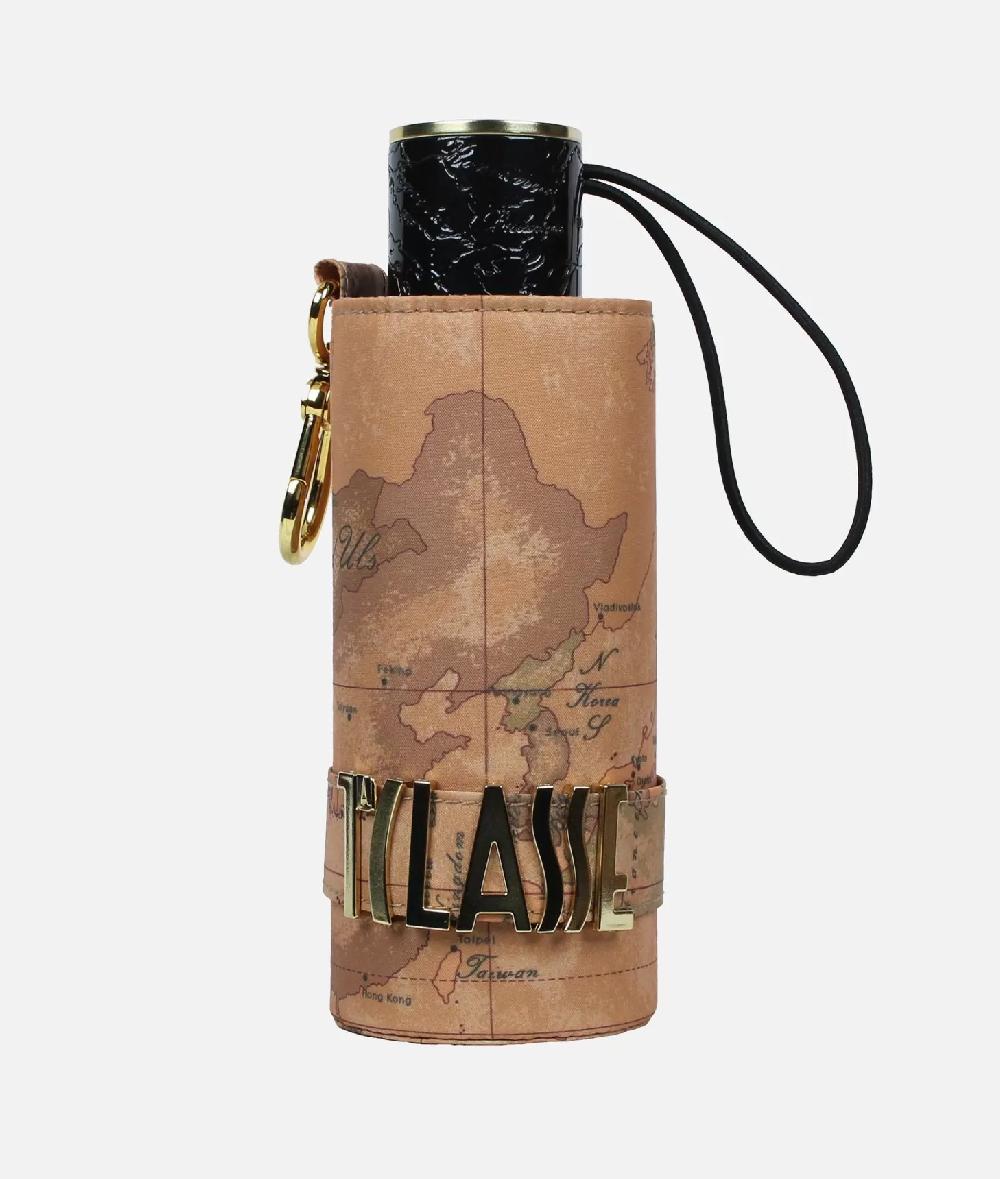 Alviero Martini 1a Classe Ombrello Geo Supermini Con Custodia Nero