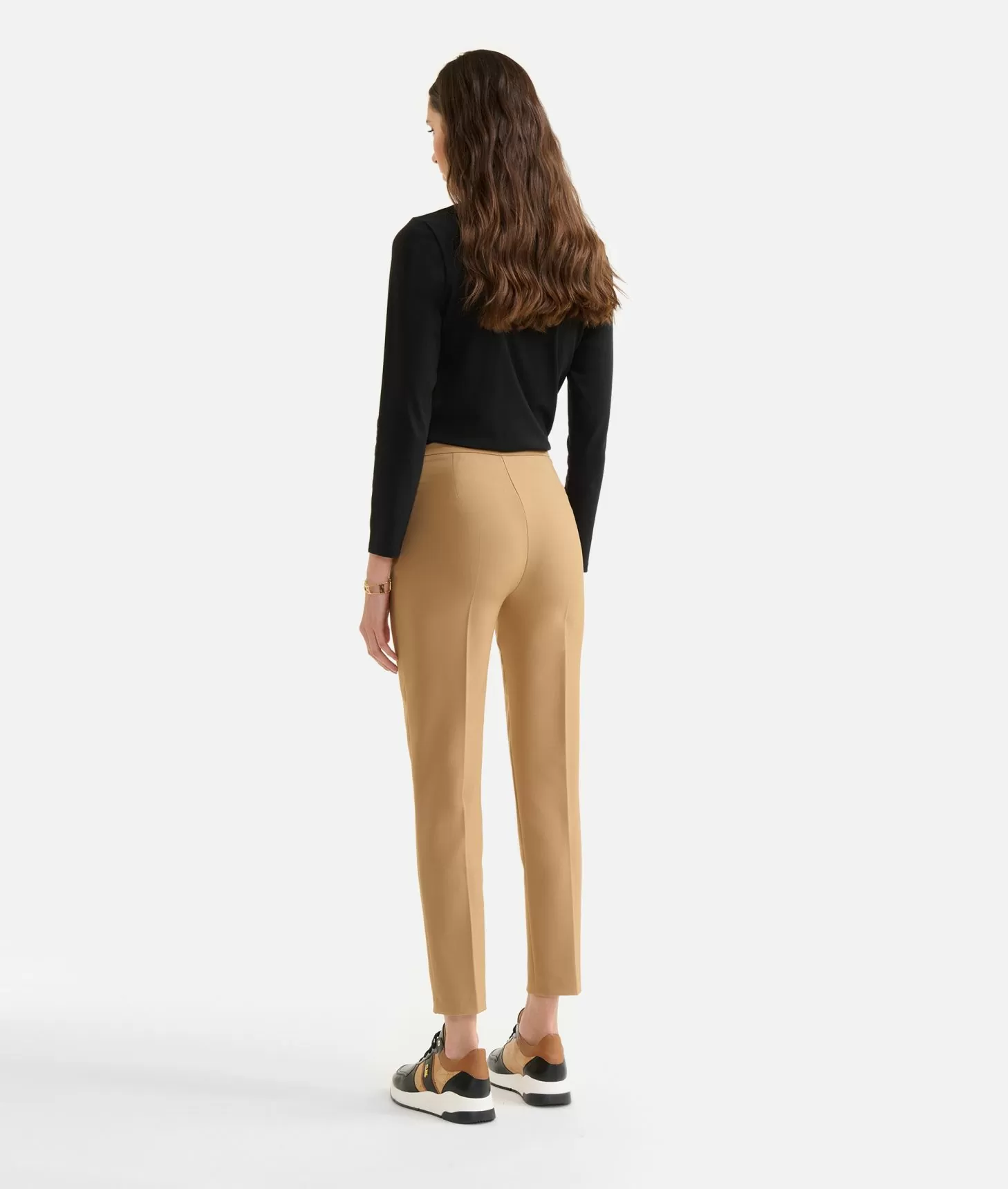 Alviero Martini 1a Classe Pantaloni Basic In Cady Inverno Cammello