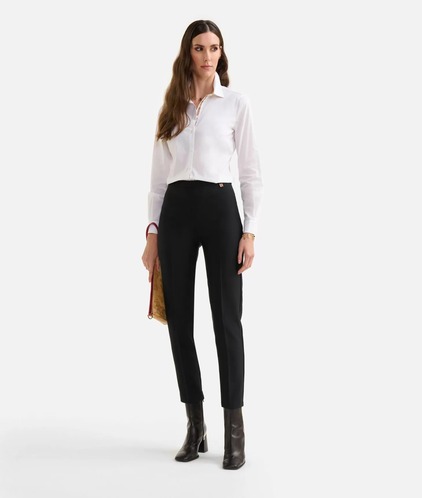 Alviero martini 1a classe Pantaloni basic in cady inverno Neri