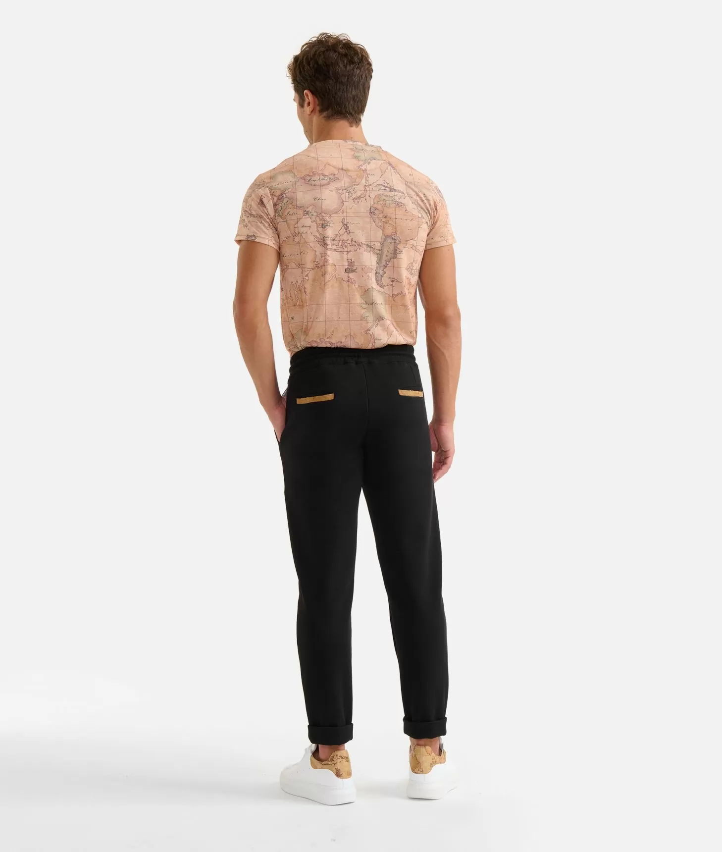 Alviero Martini 1a Classe Pantaloni Con Coulisse In Cotone Piquet Neri