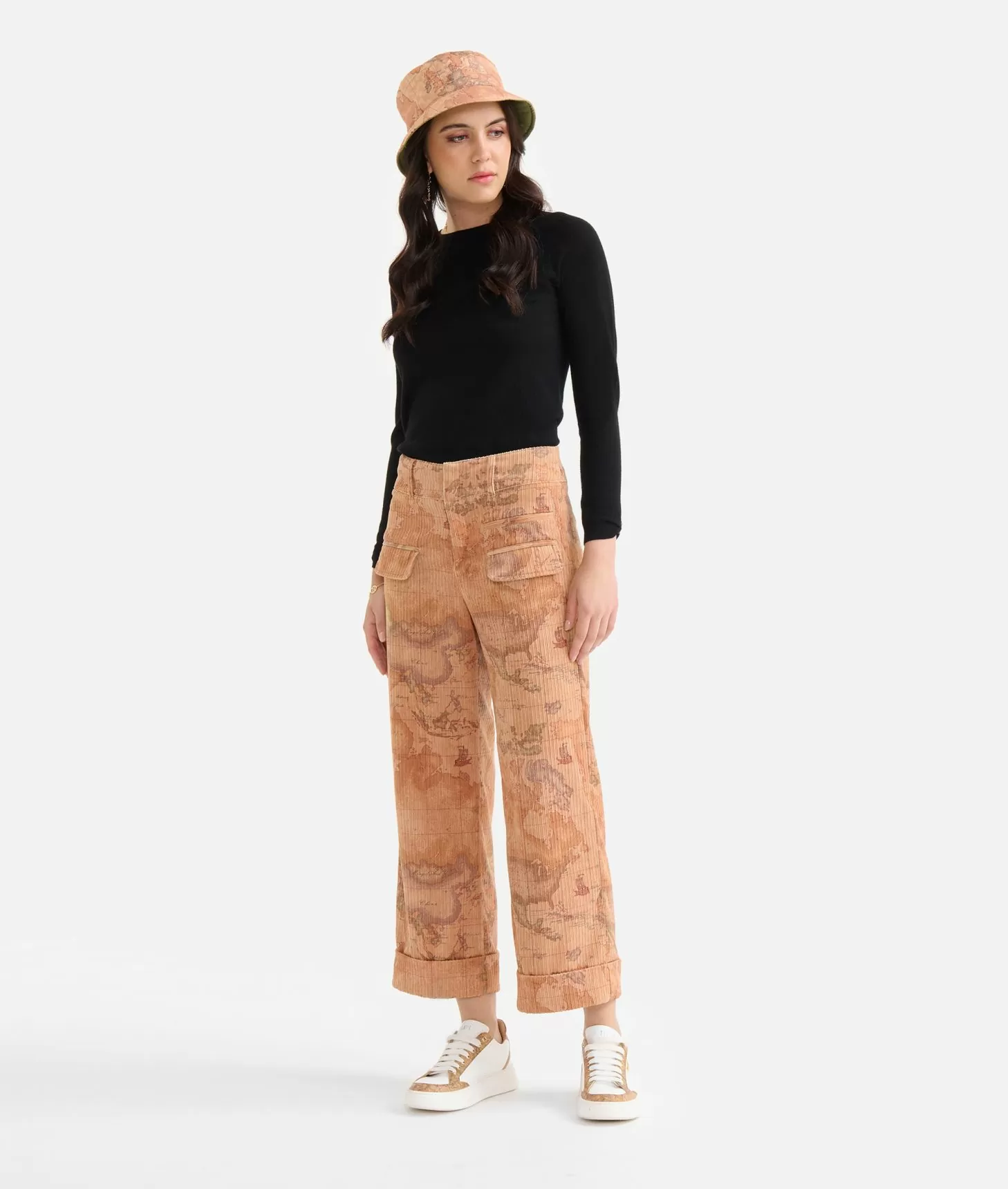 Alviero martini 1a classe Pantaloni in velluto a coste Geo Classic