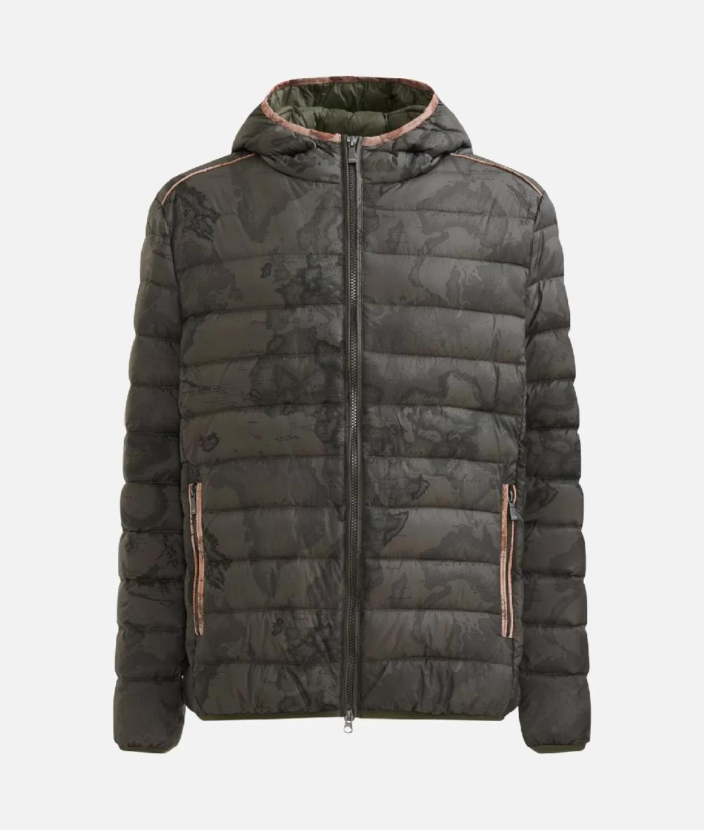 Alviero Martini 1a Classe Piumino In Nylon Trapuntato Geo Military Verde
