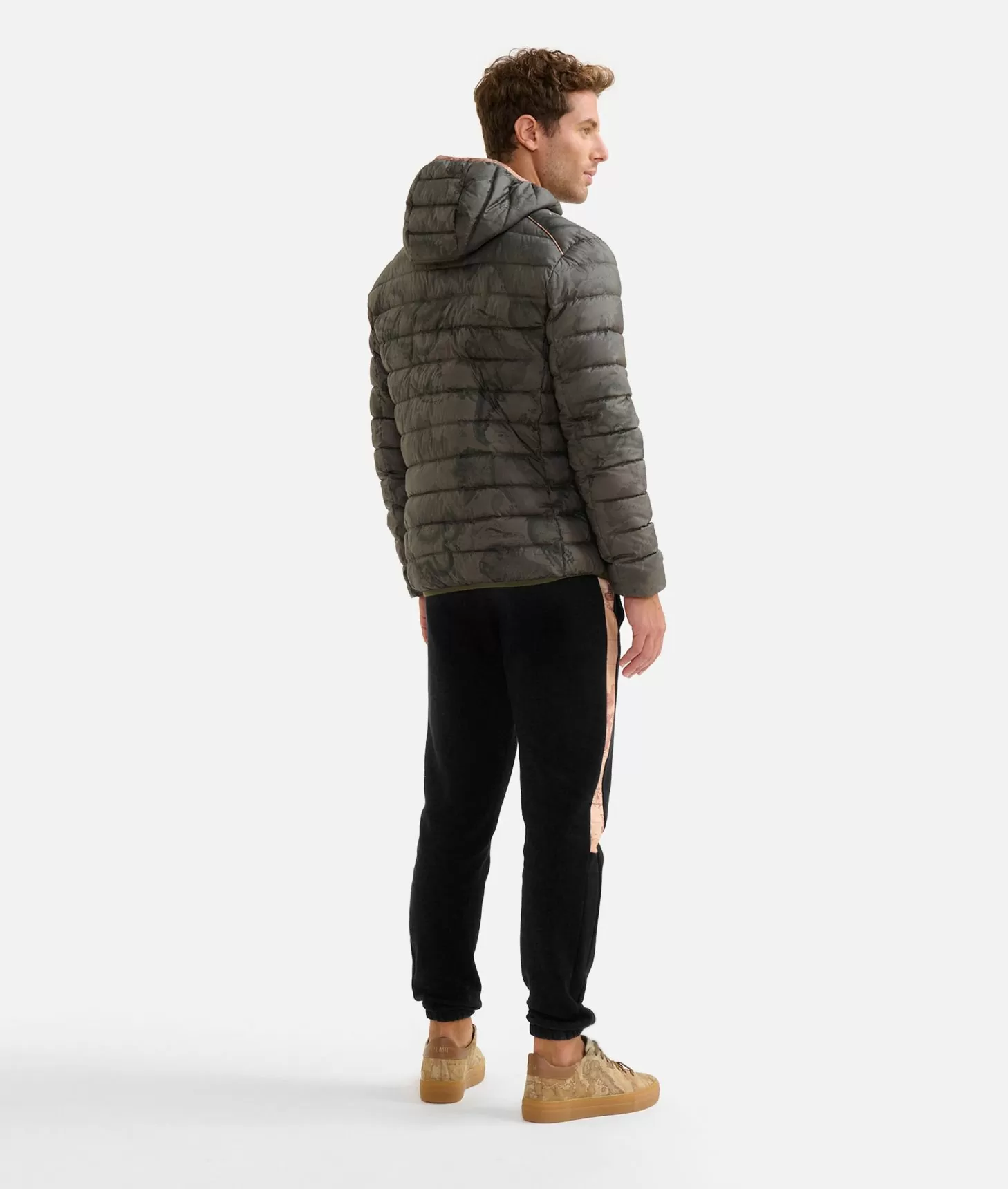 Alviero Martini 1a Classe Piumino In Nylon Trapuntato Geo Military Verde