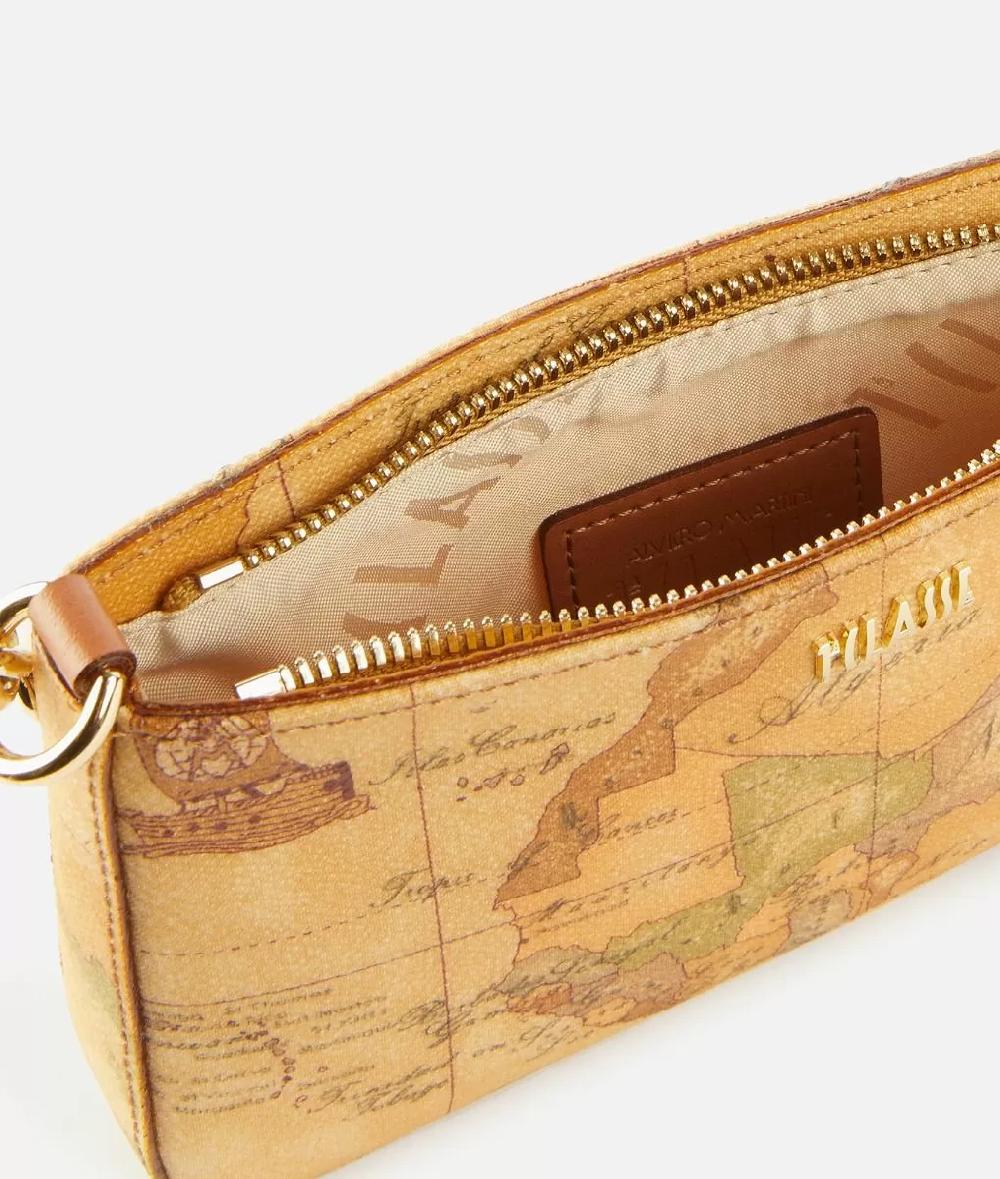 Alviero Martini 1a Classe Pochette Con Tracolla In Tessuto Geo Classic Naturale