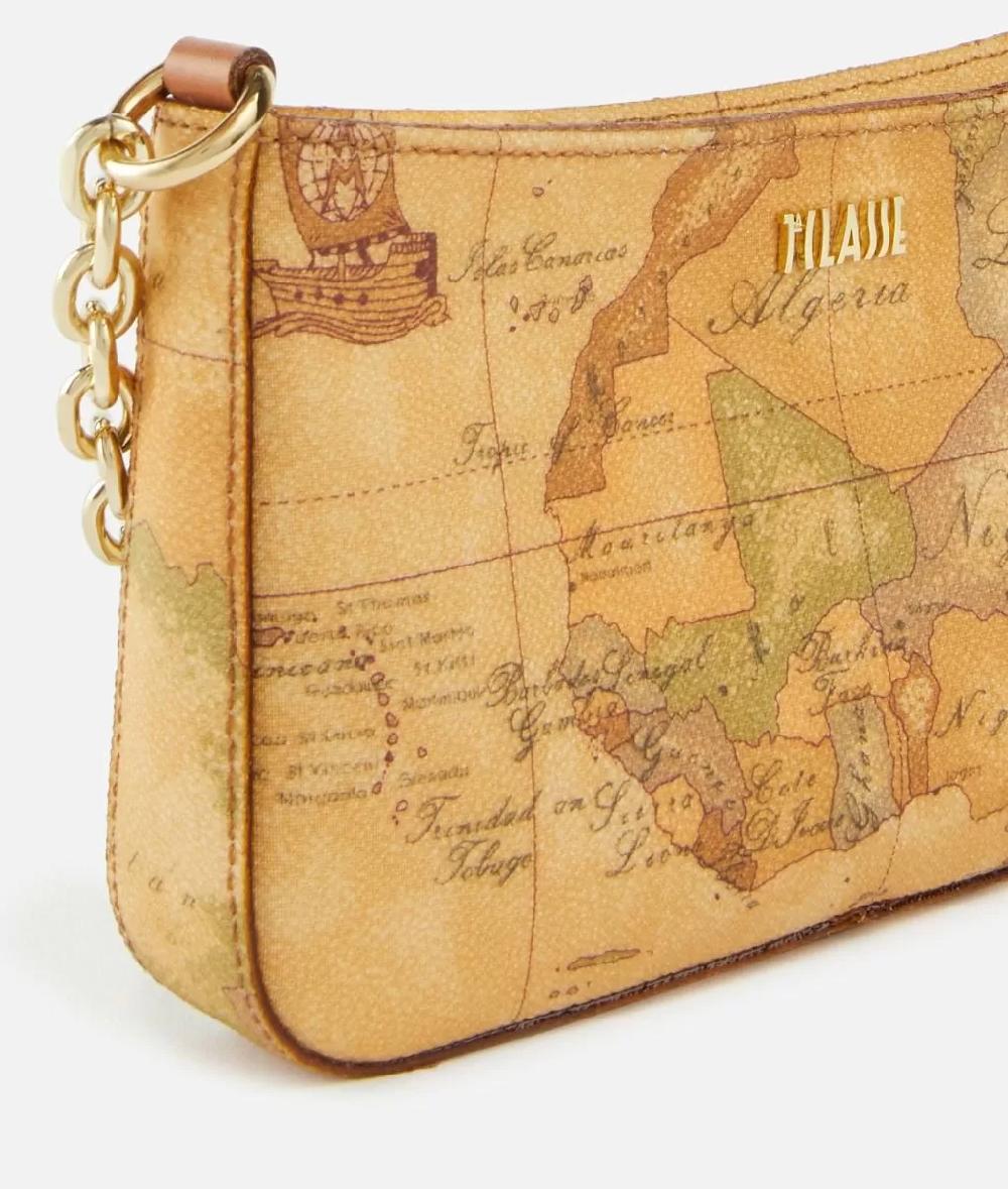 Alviero Martini 1a Classe Pochette Con Tracolla In Tessuto Geo Classic Naturale