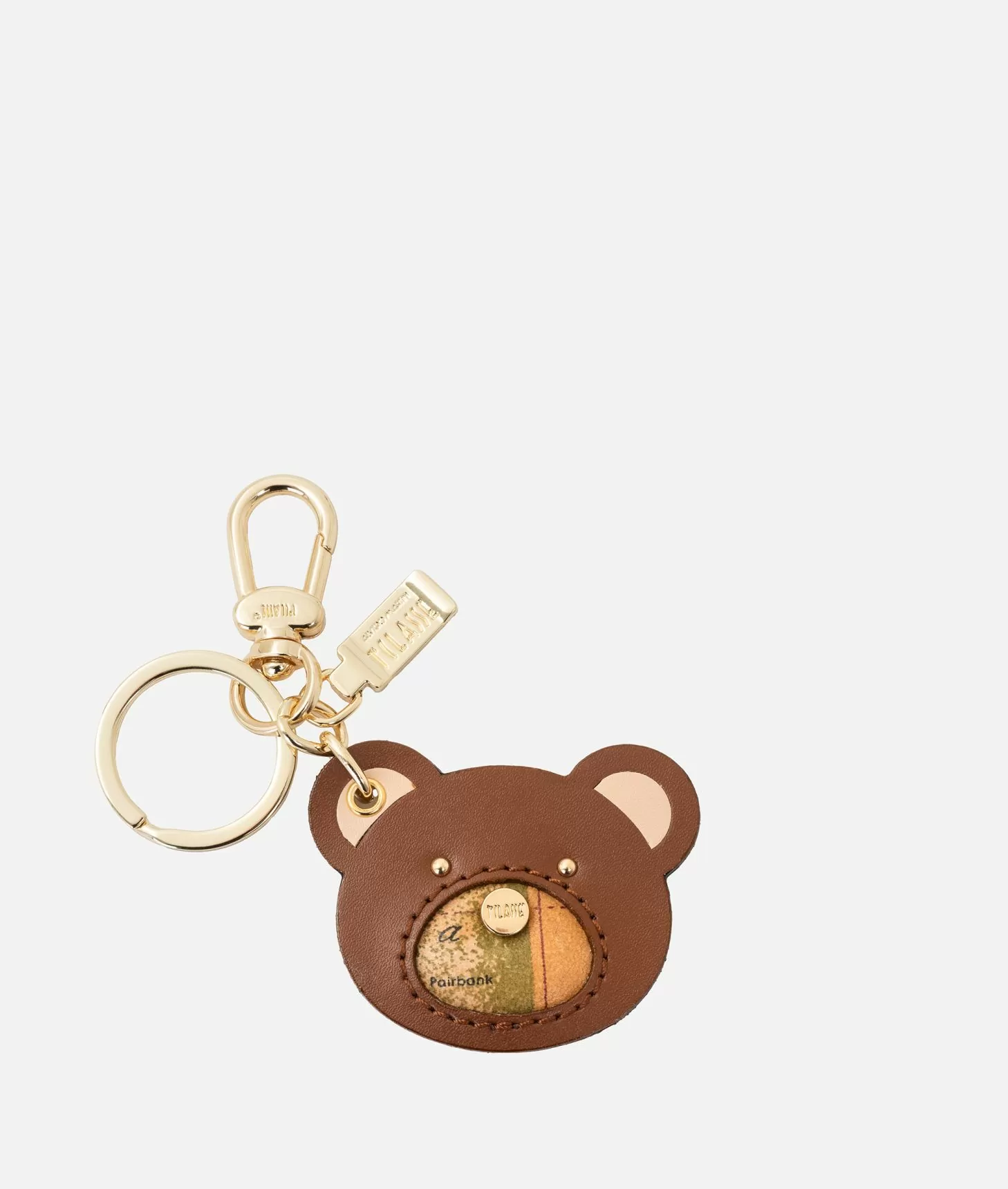 Alviero martini 1a classe Portachiavi a forma di orsetto Castagna