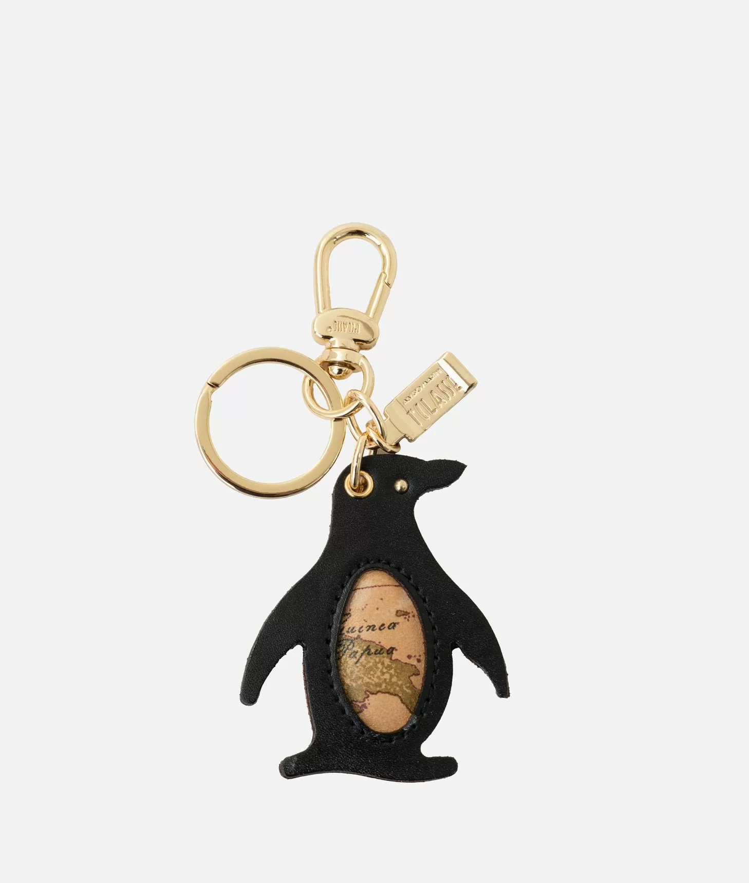 Alviero martini 1a classe Portachiavi a forma di pinguino Nero