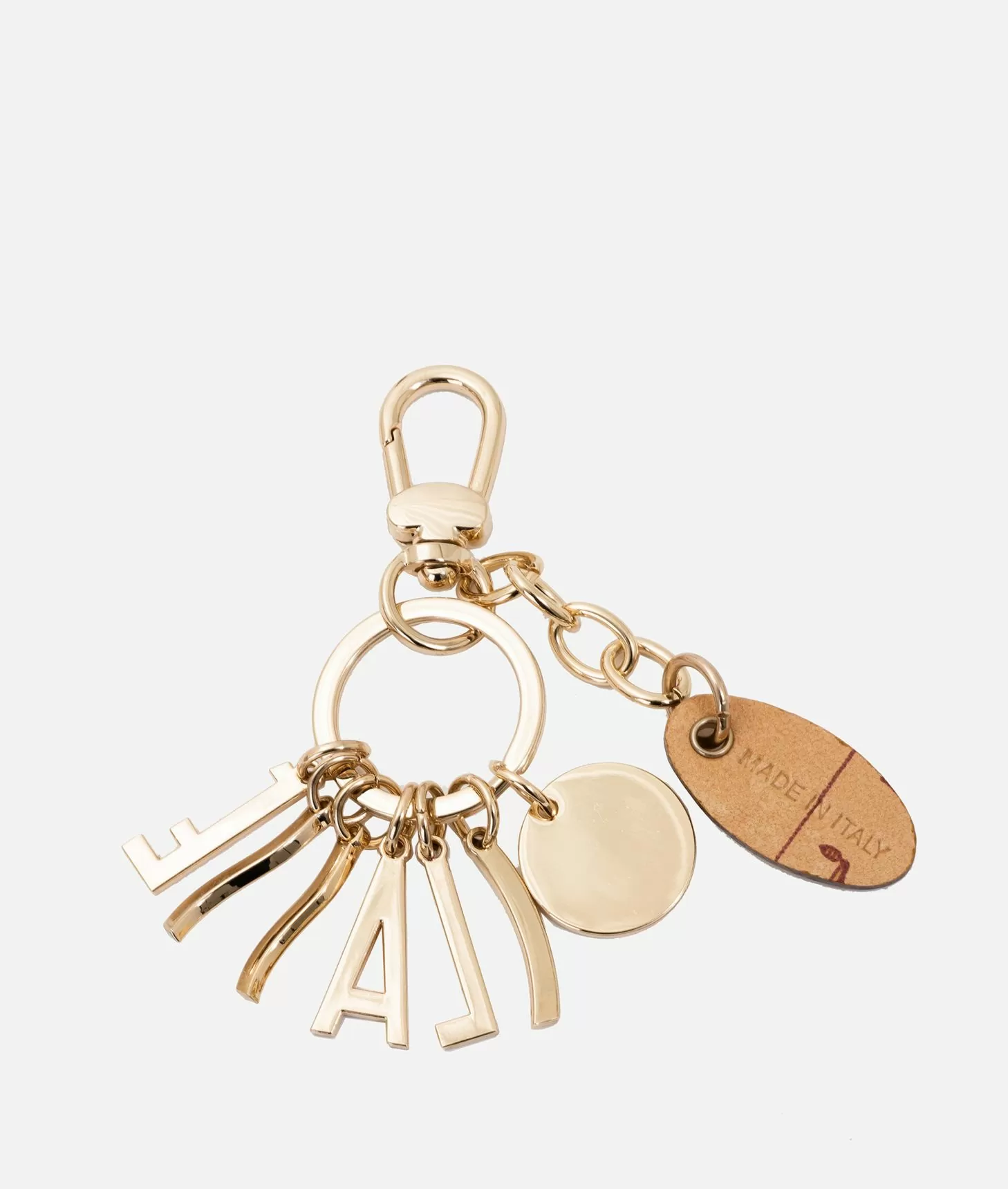 Alviero Martini 1a Classe Portachiavi Con Logo In Lettering Oro Chiaro