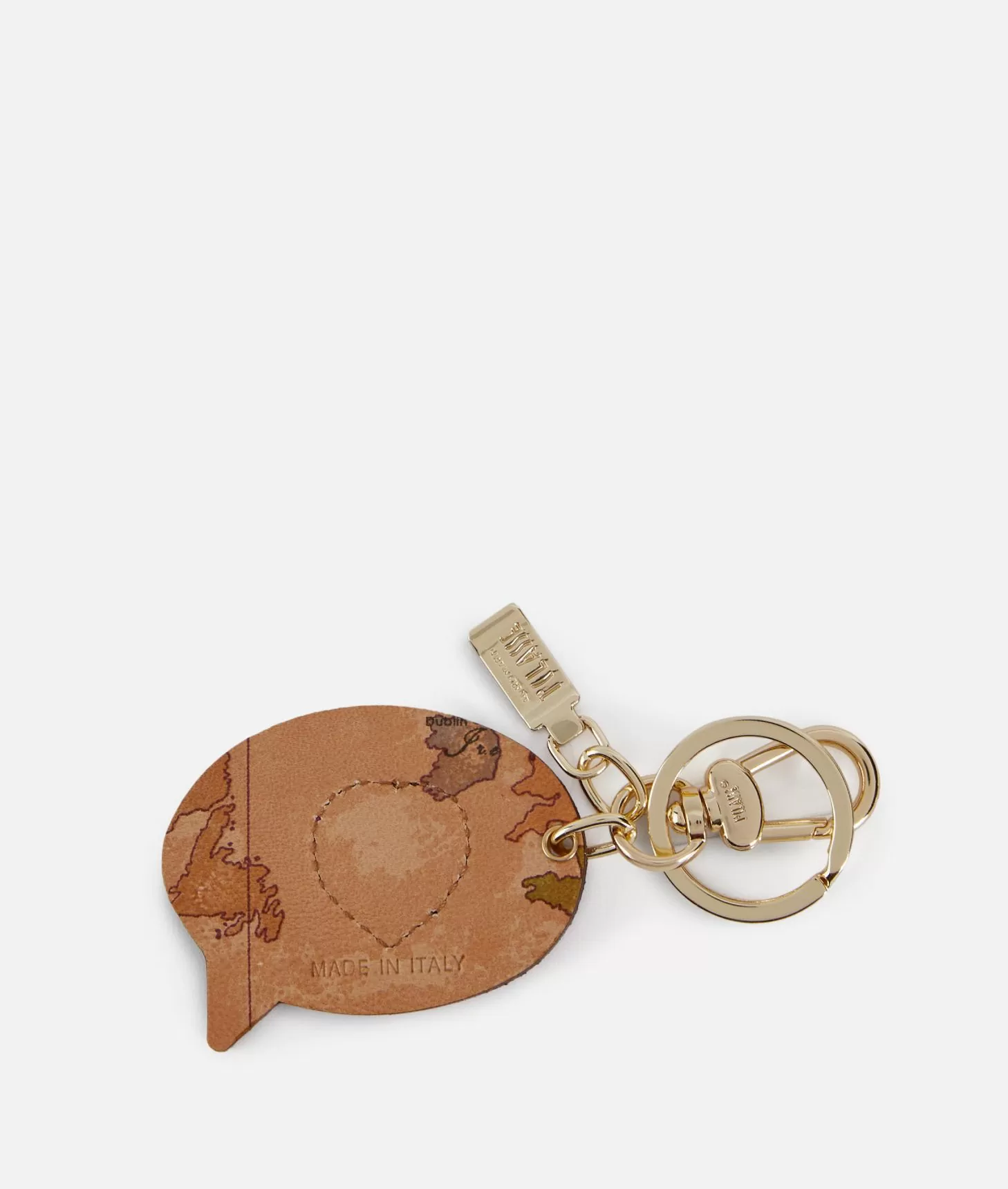 Alviero Martini 1a Classe Portachiavi "I Love You" In Pelle Ciclamino