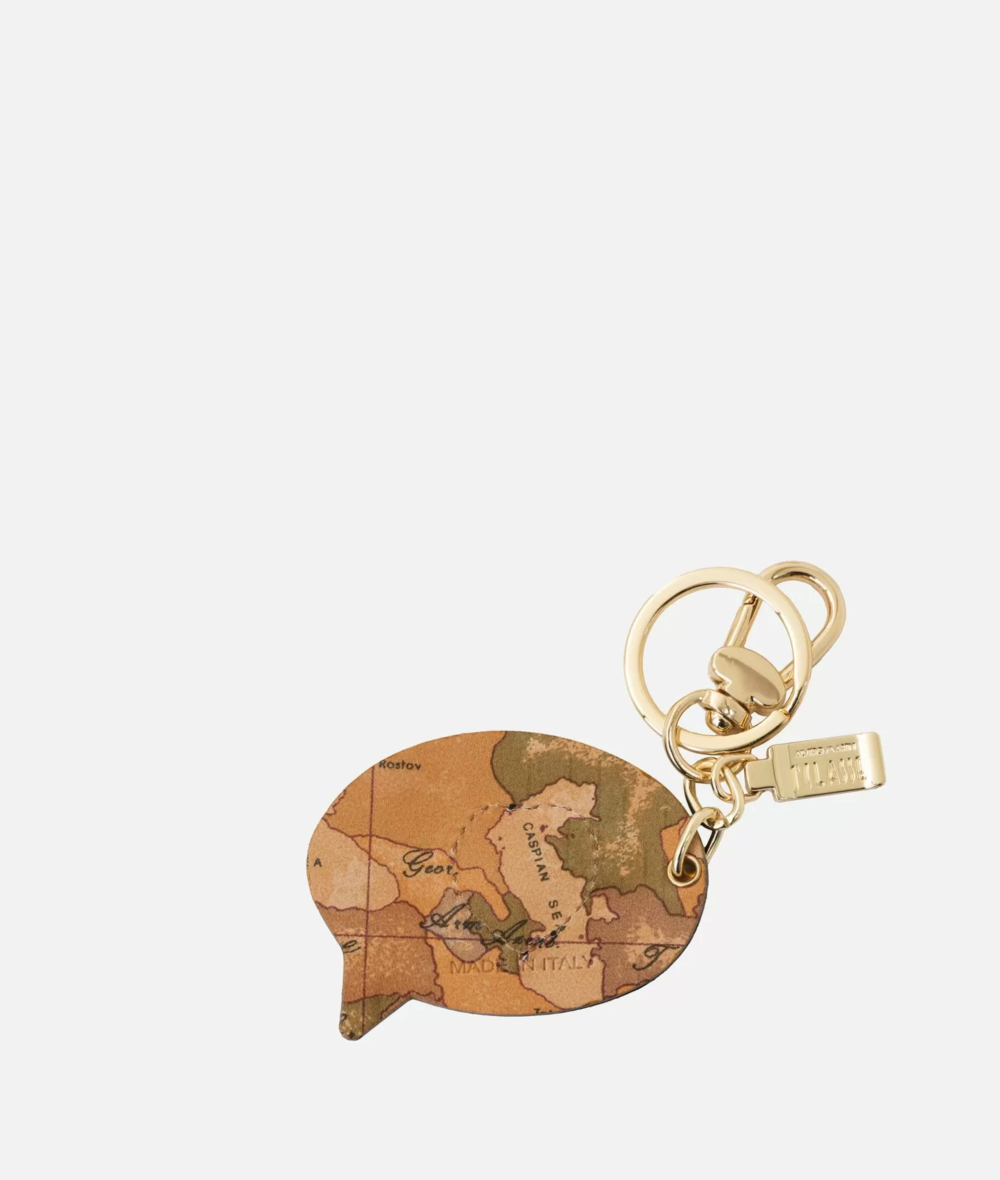 Alviero Martini 1a Classe Portachiavi "I Love You" In Pelle Nero