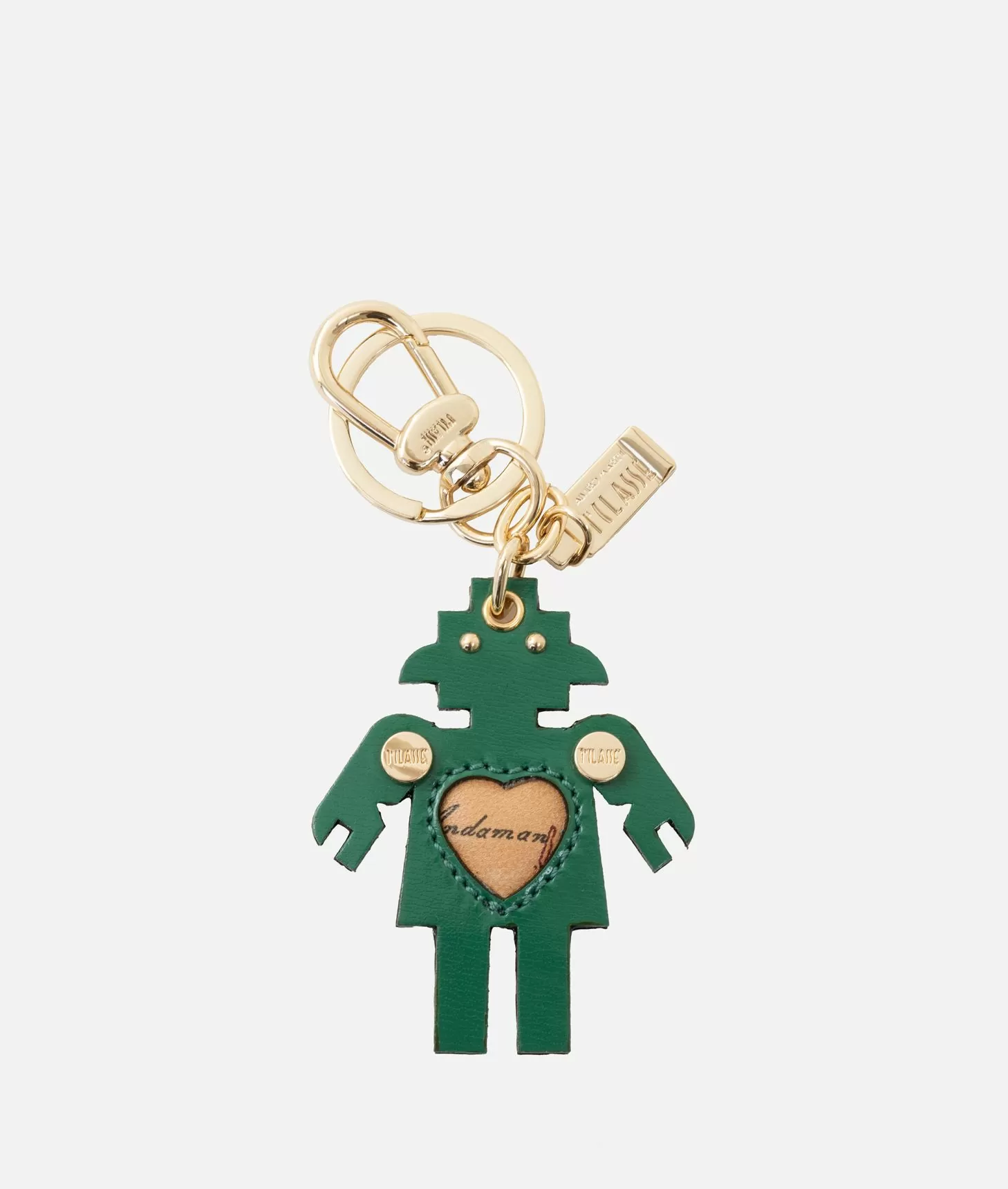 Alviero martini 1a classe Portachiavi Robottina in pelle Giada