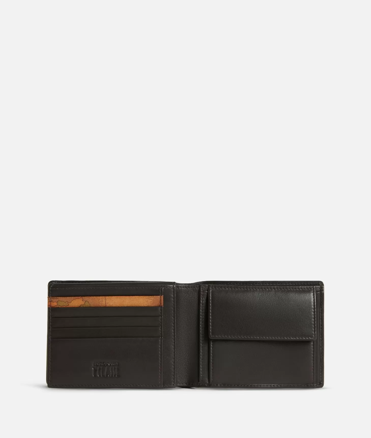 Alviero Martini 1a Classe Portafogli Medio In Pelle Rifinito In Tessuto Geo Classic