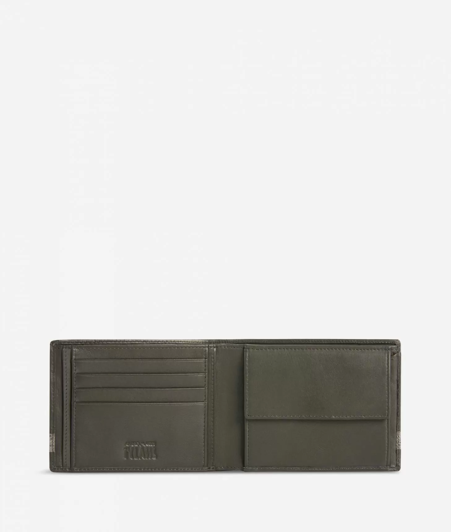 Alviero Martini 1a Classe Portafogli Piccolo In Pelle Rifinito In Tessuto Geo Dark