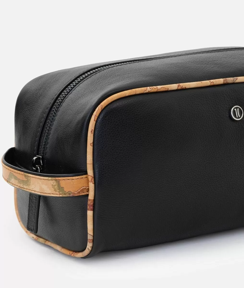 Alviero Martini 1a Classe Pouche In Pelle Con Dettagli In Stampa Geo Classic Nero