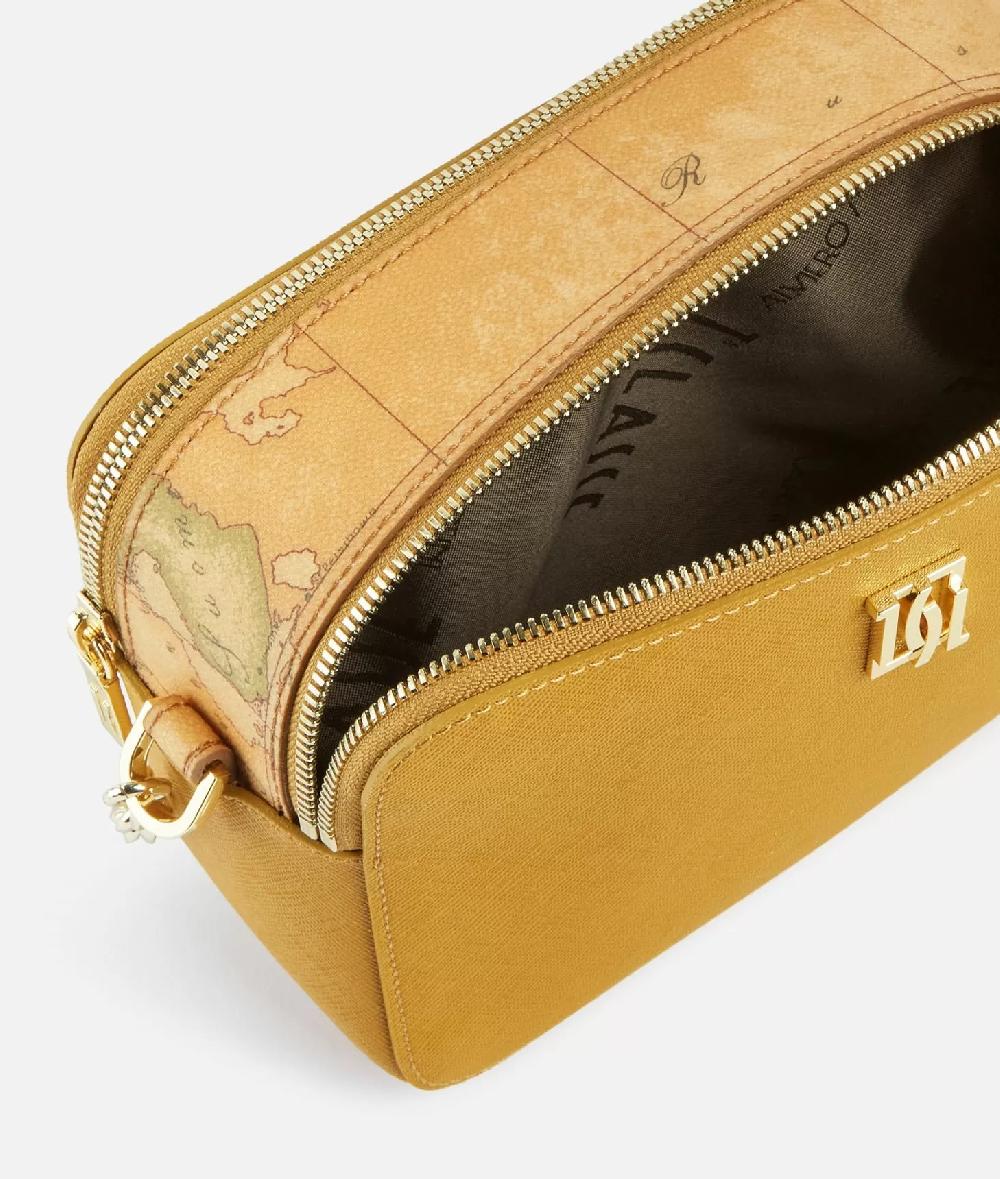 Alviero Martini 1a Classe Rich Winter Bag Tracollina Reporter Con Inserto Geo Classic Olio