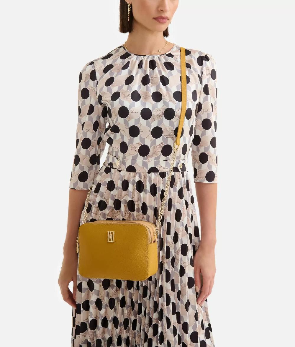 Alviero Martini 1a Classe Rich Winter Bag Tracollina Reporter Con Inserto Geo Classic Olio