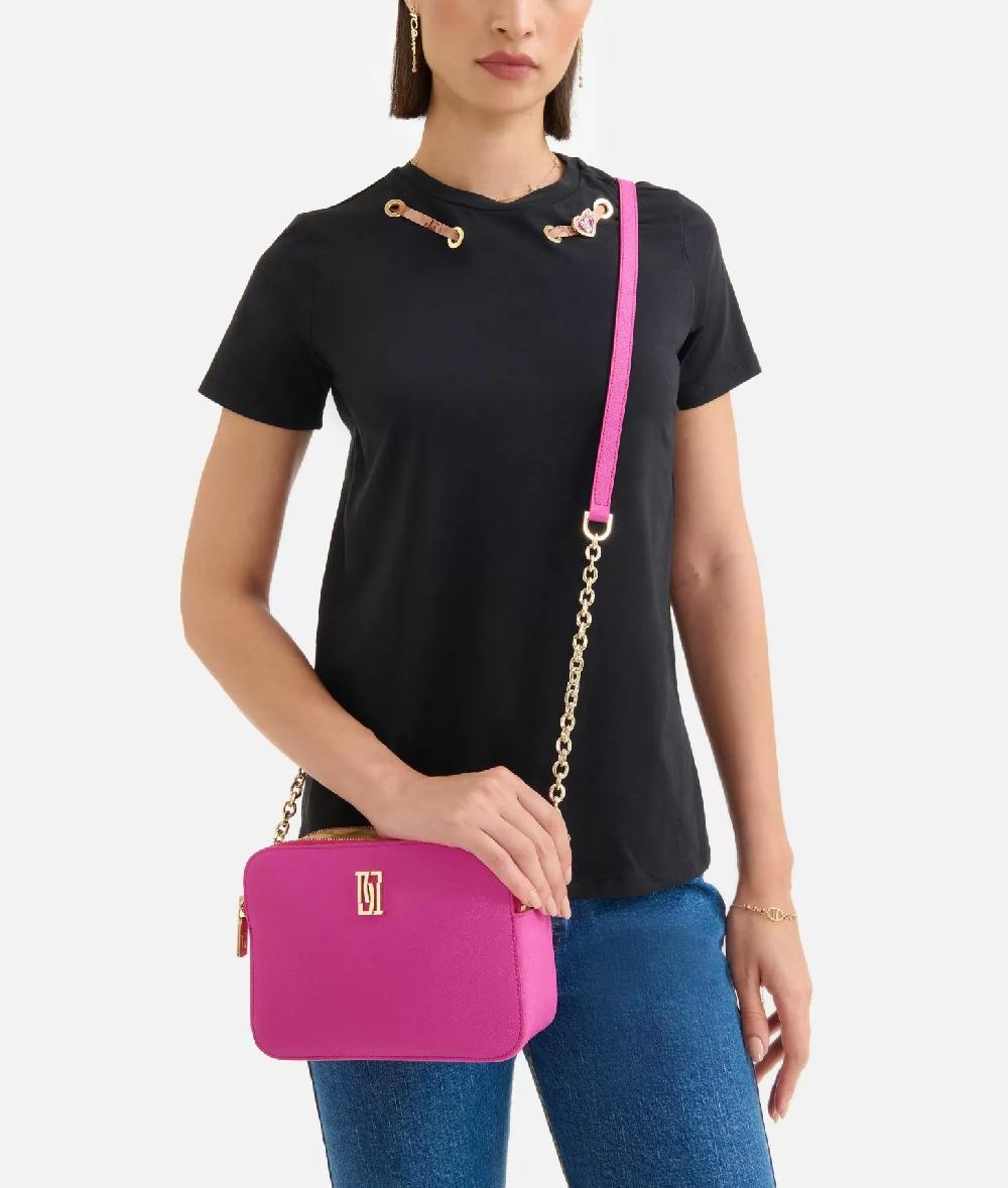 Alviero Martini 1a Classe Rich Winter Bag Tracollina Reporter Con Inserto Geo Classic Ciclamino