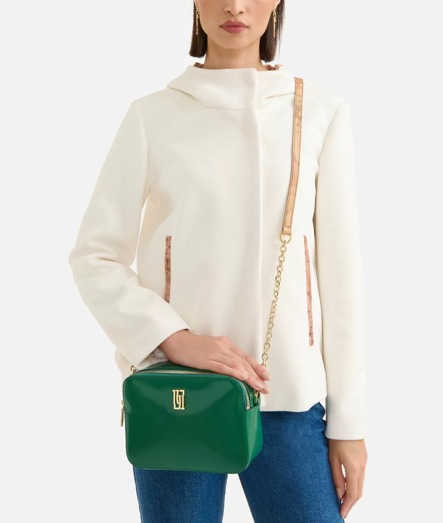 Alviero Martini 1a Classe Rich Winter Bag Tracollina Reporter Doppia Zip Giada