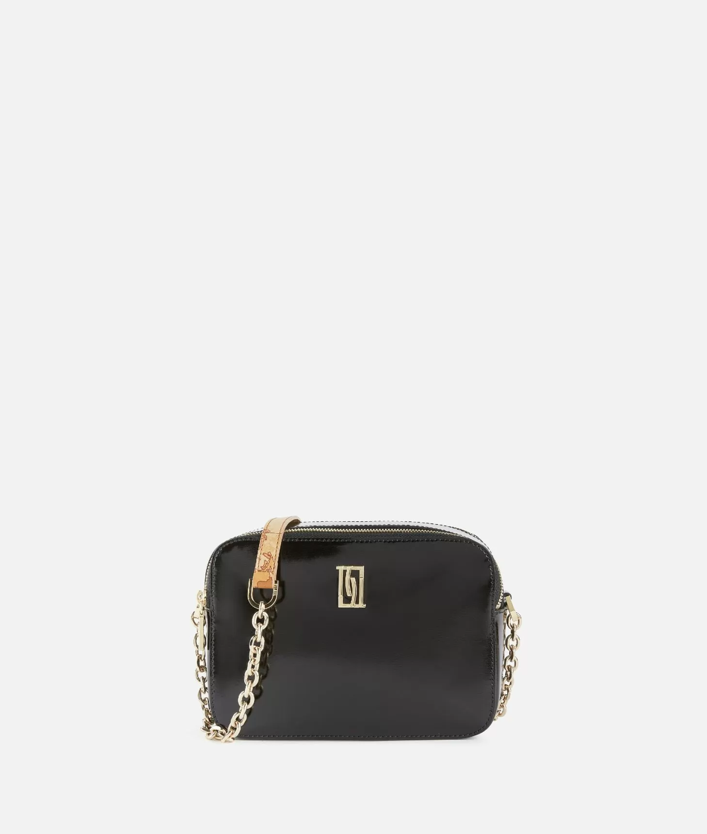 Alviero Martini 1a Classe Rich Winter Bag Tracollina Reporter Doppia Zip Nera