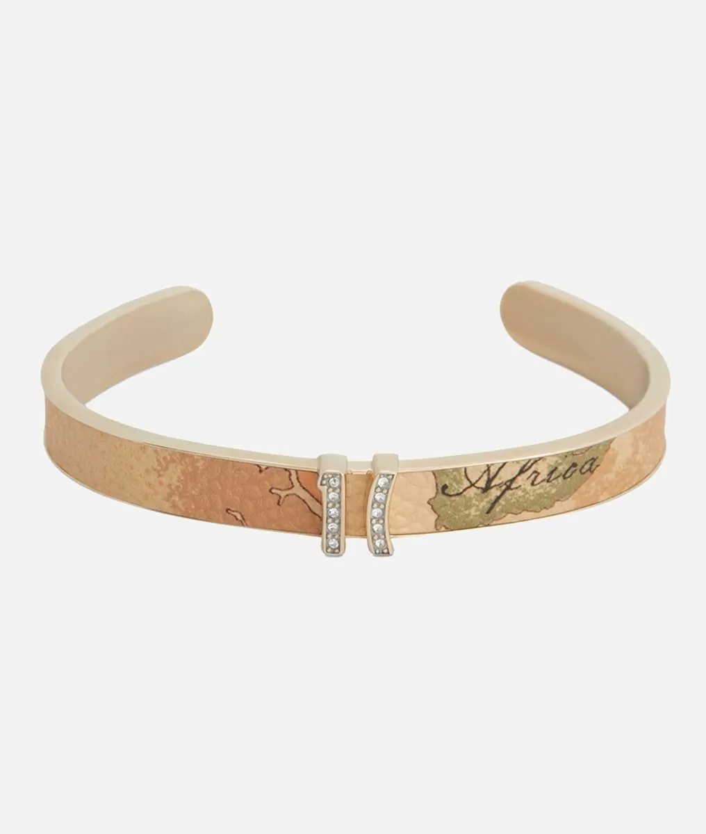 Alviero martini 1a classe Rodeo Drive bracciale rigido in argento bagnato Oro Giallo