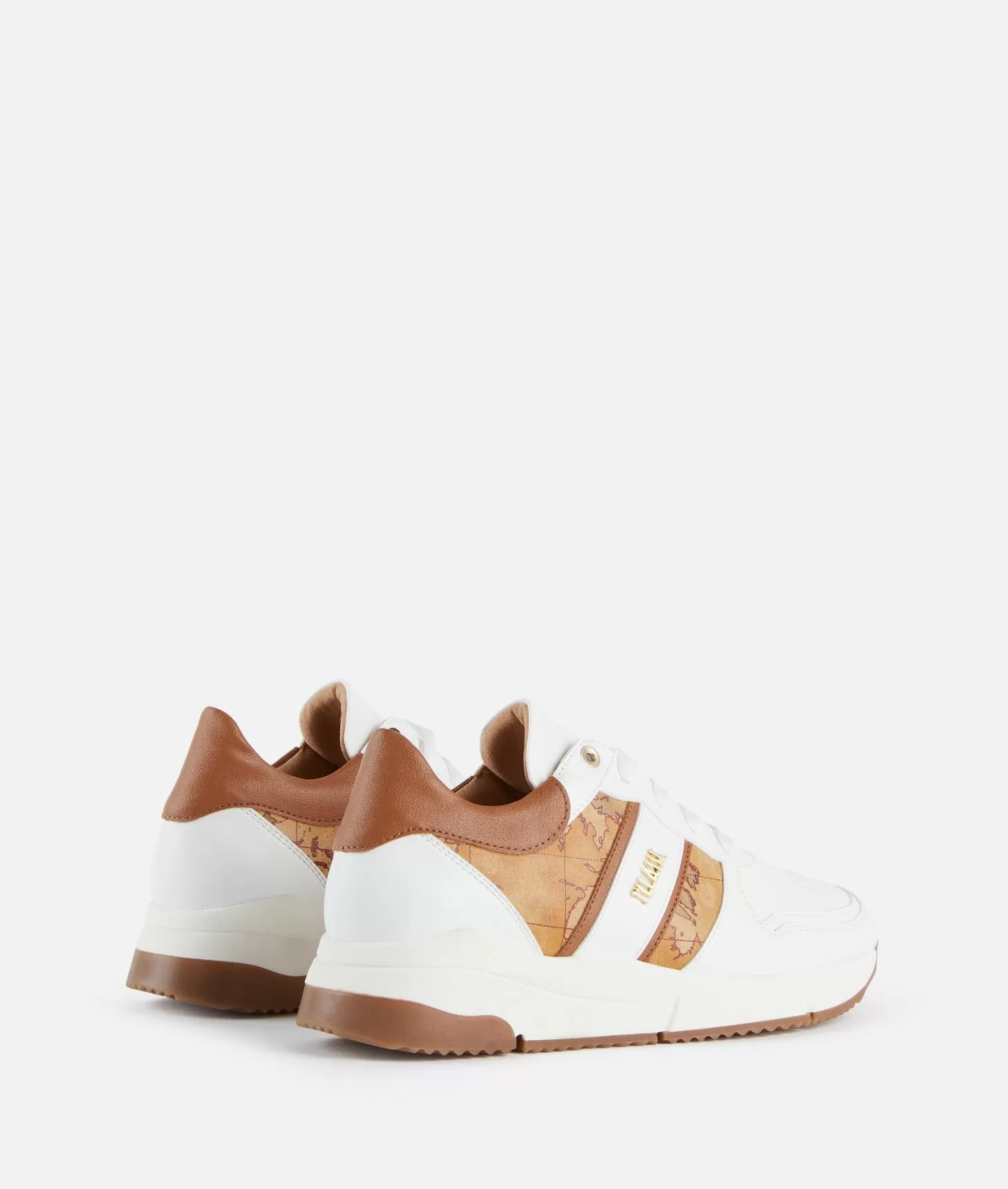 Alviero Martini 1a Classe Running In Eco Nappa Con Logo E Dettagli Geo Classic Bianche