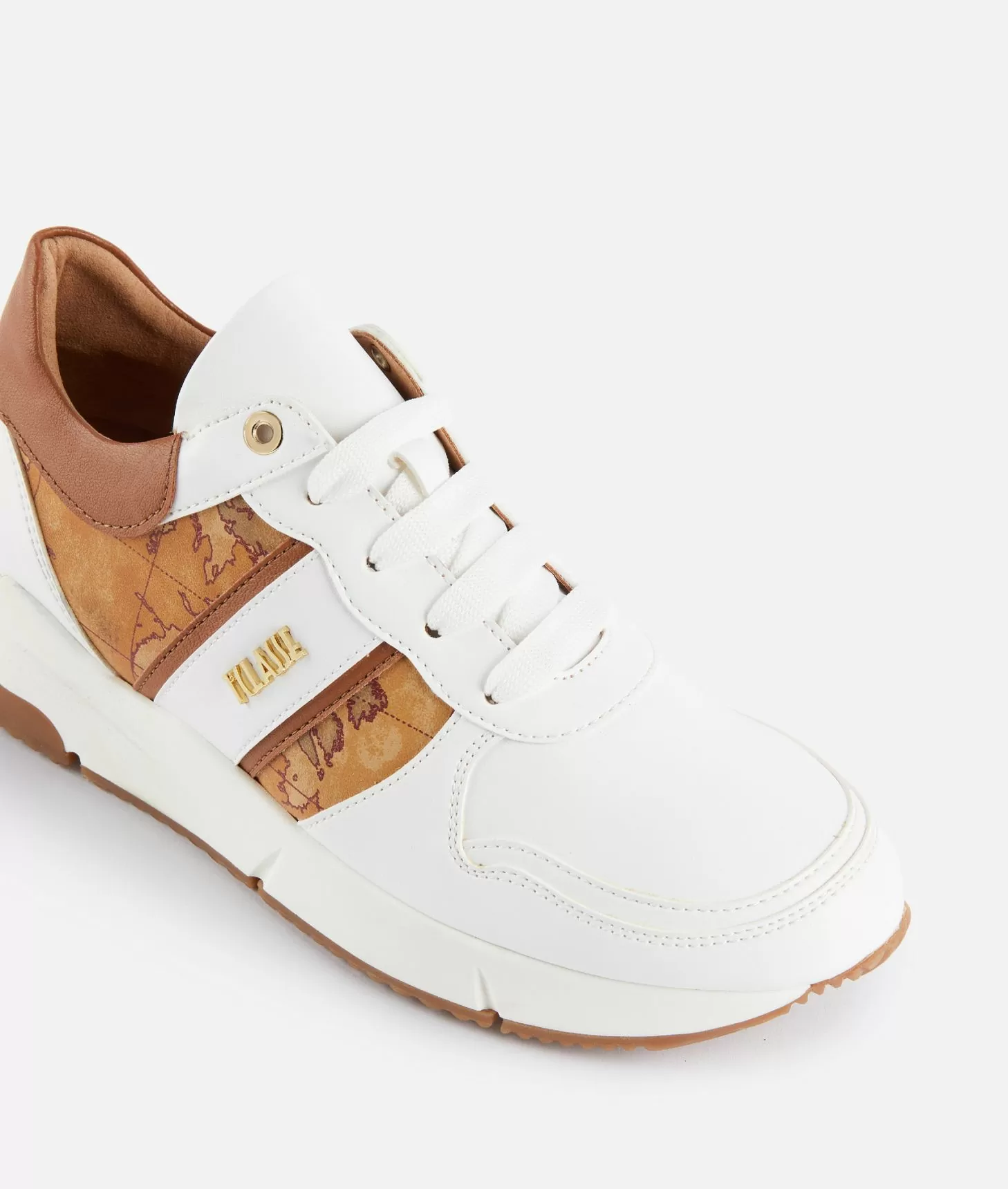 Alviero Martini 1a Classe Running In Eco Nappa Con Logo E Dettagli Geo Classic Bianche