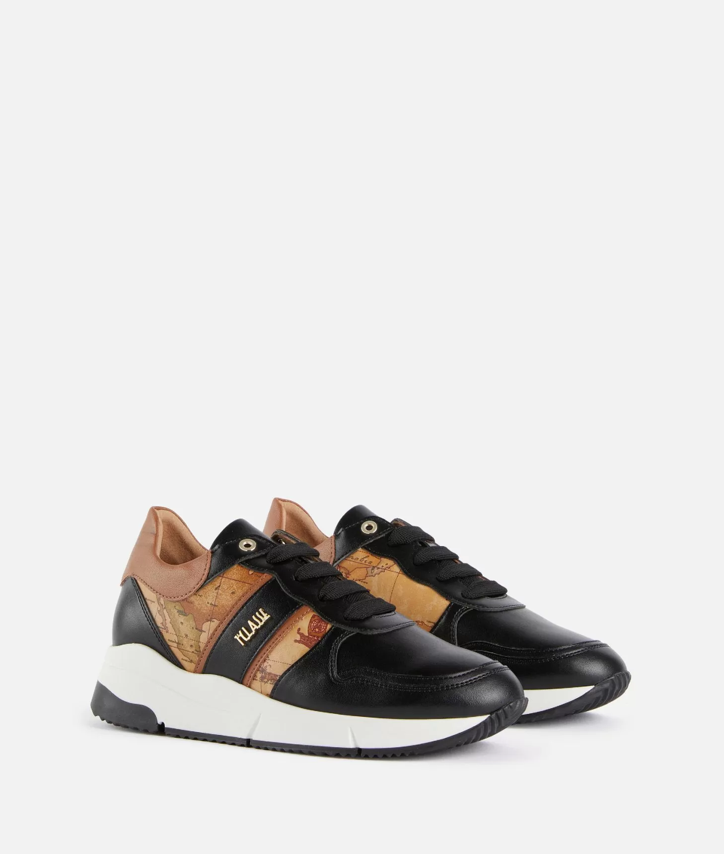 Alviero Martini 1a Classe Running In Eco Nappa Con Logo E Dettagli Geo Classic Nere