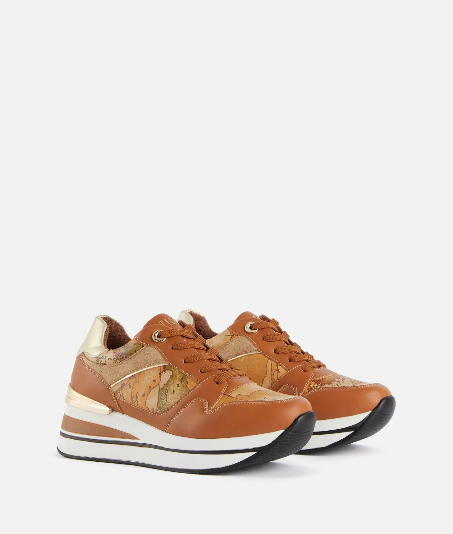 Alviero Martini 1a Classe Running In Eco Nappa Con Mix Materico Cuoio