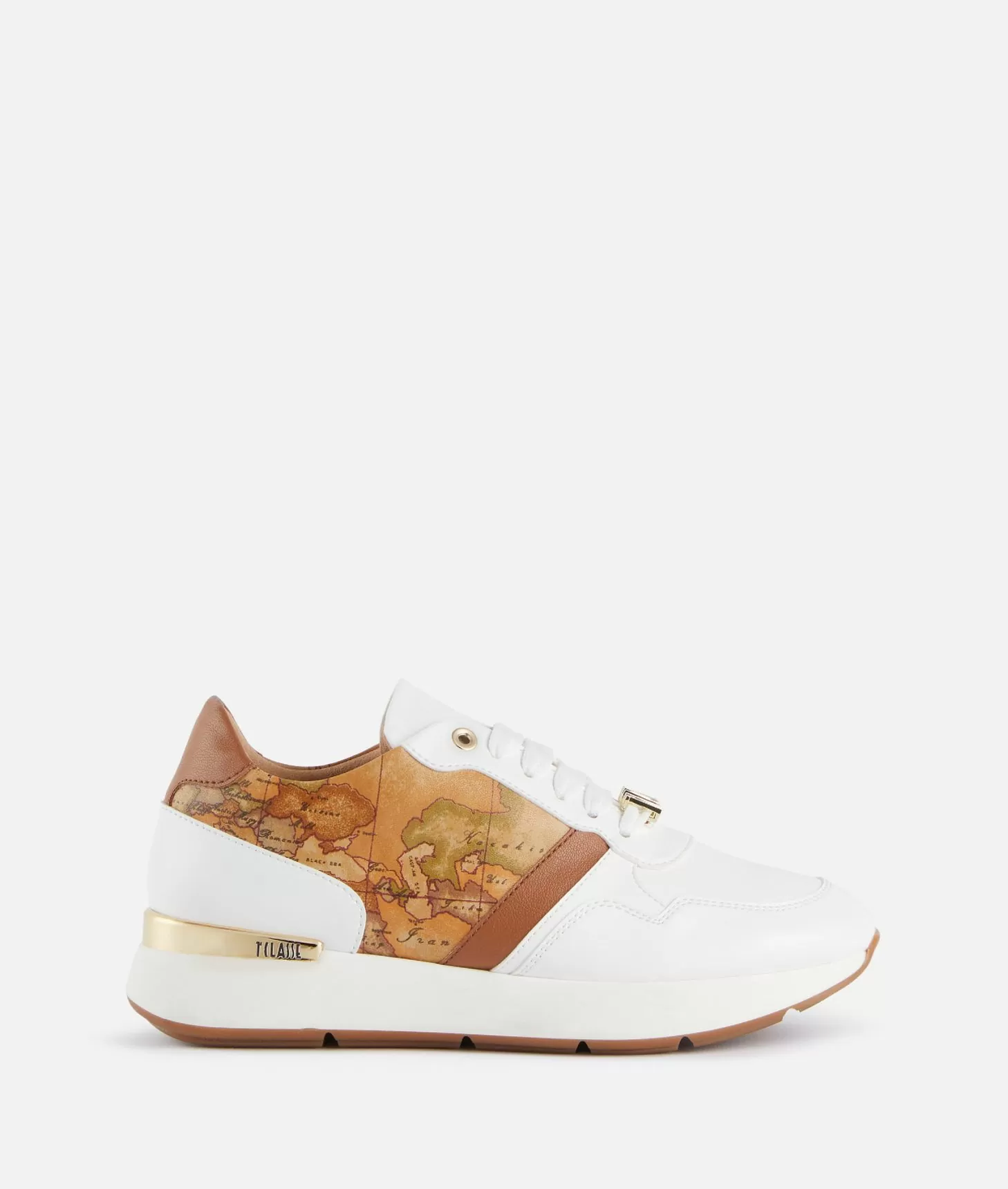 Alviero martini 1a classe Running in eco nappa con passalaccio 1ᴬ Classe Bianche